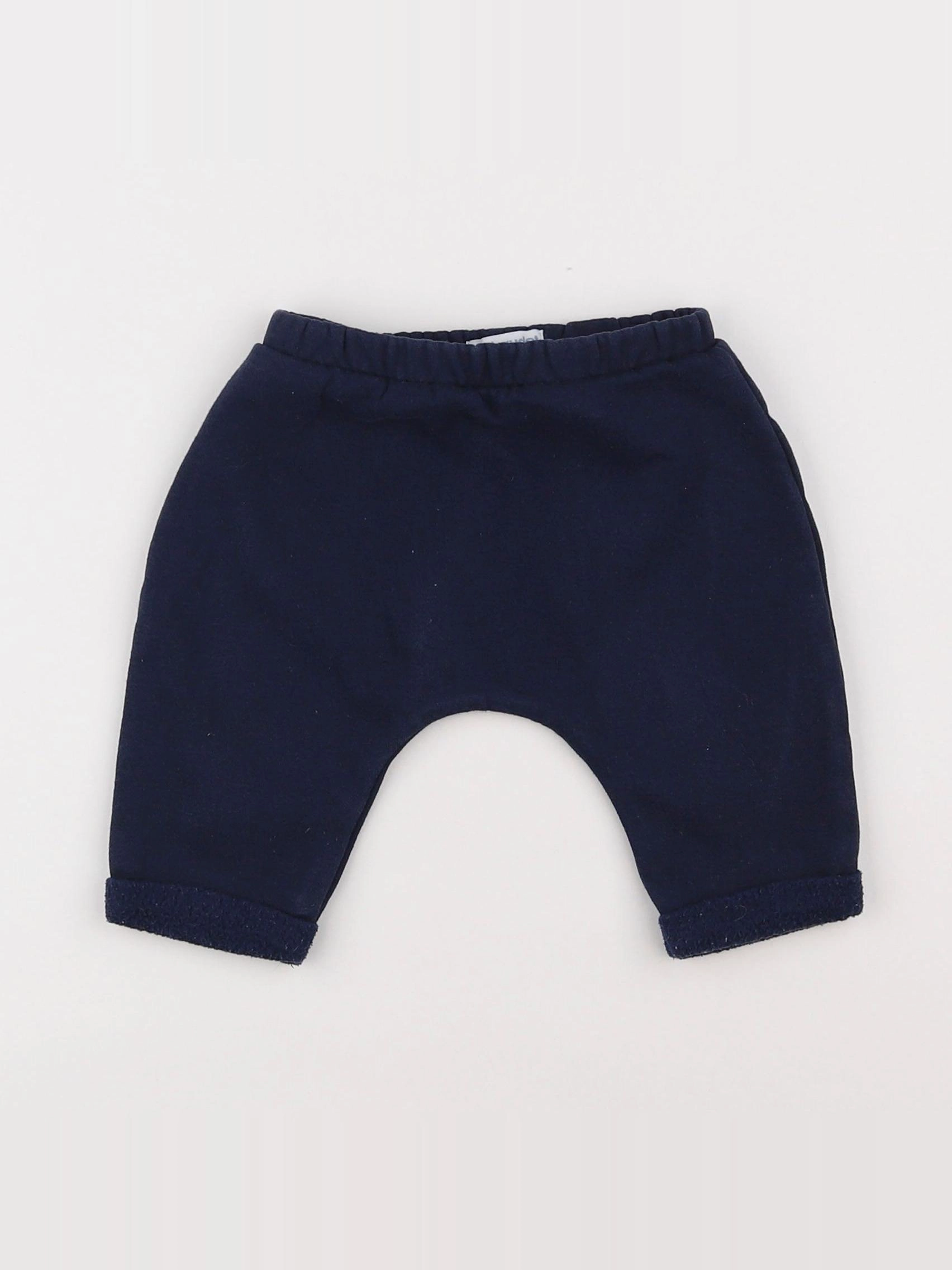 Vertbaudet - sarouel bleu - 6 mois