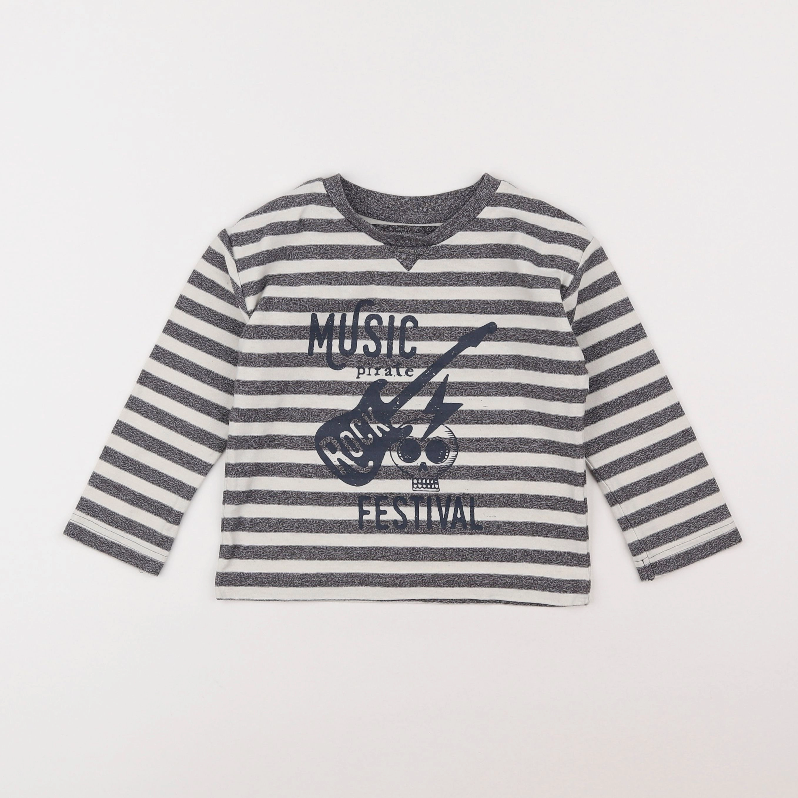 Vertbaudet - tee-shirt gris - 4 ans