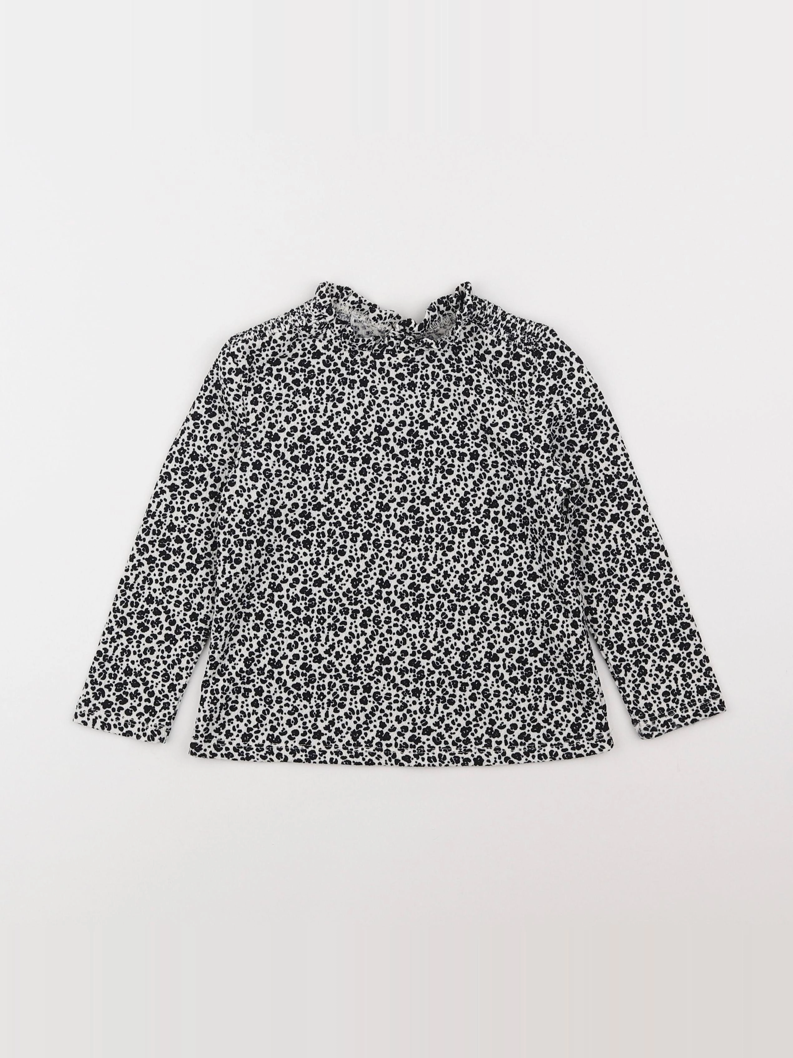 IKKS - blouse blanc, noir - 3 ans
