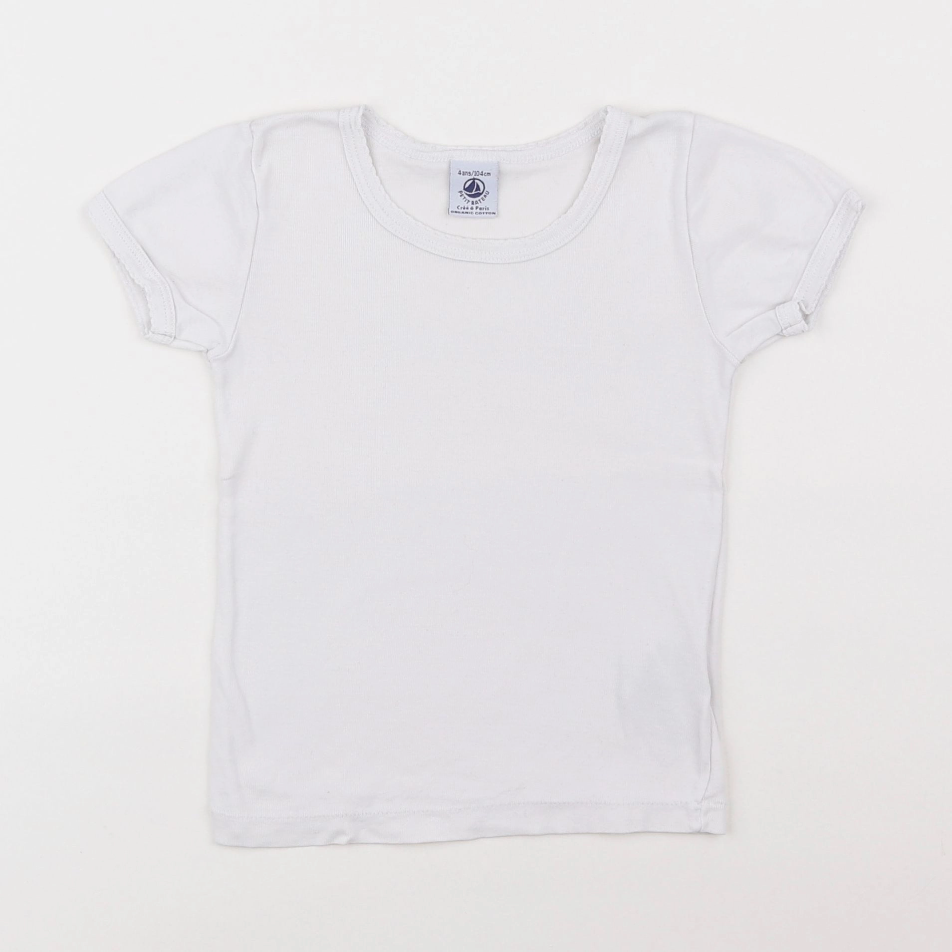 Petit Bateau - maillot de corps blanc - 4 ans