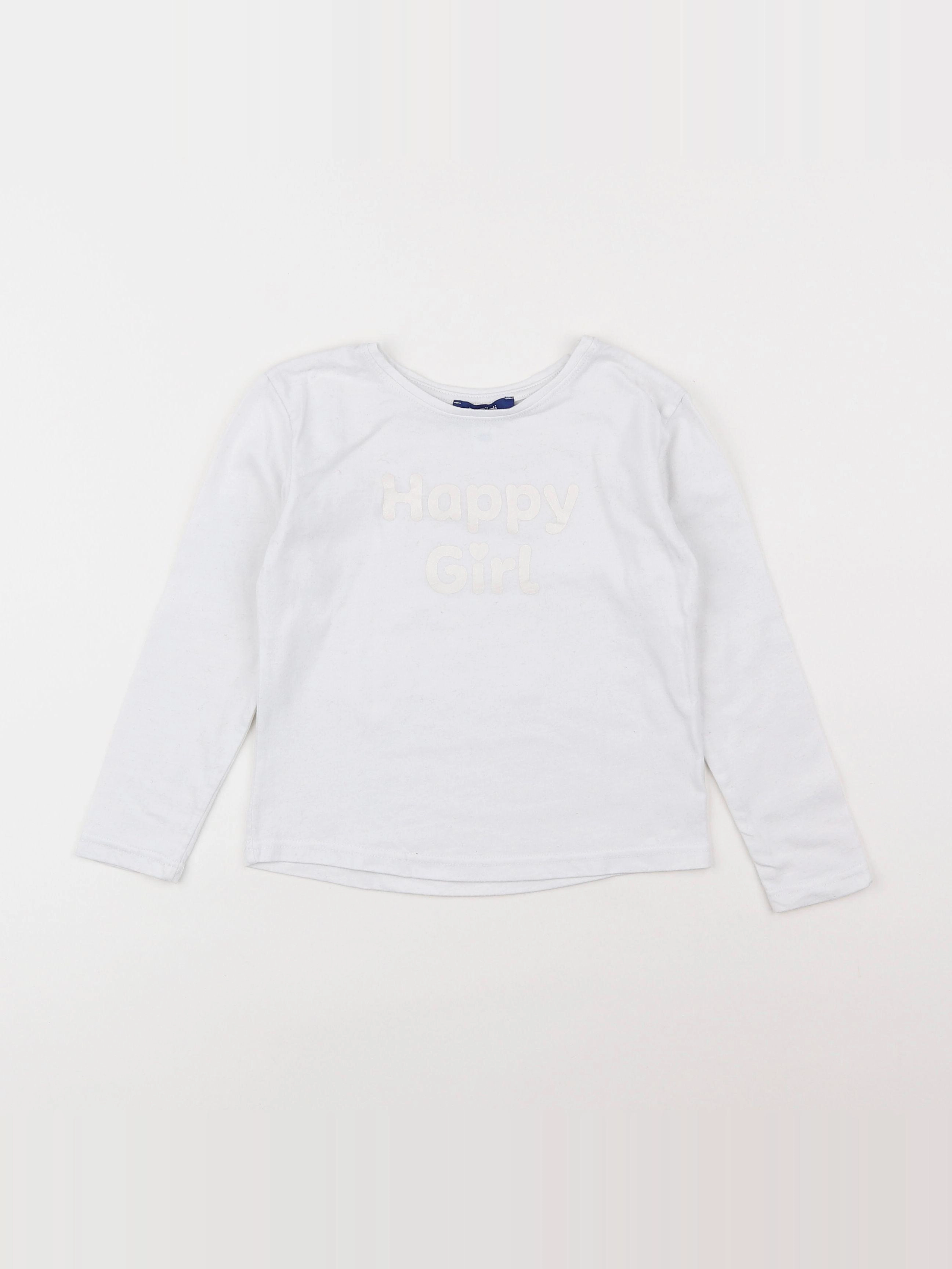 Okaidi - tee-shirt blanc - 4 ans