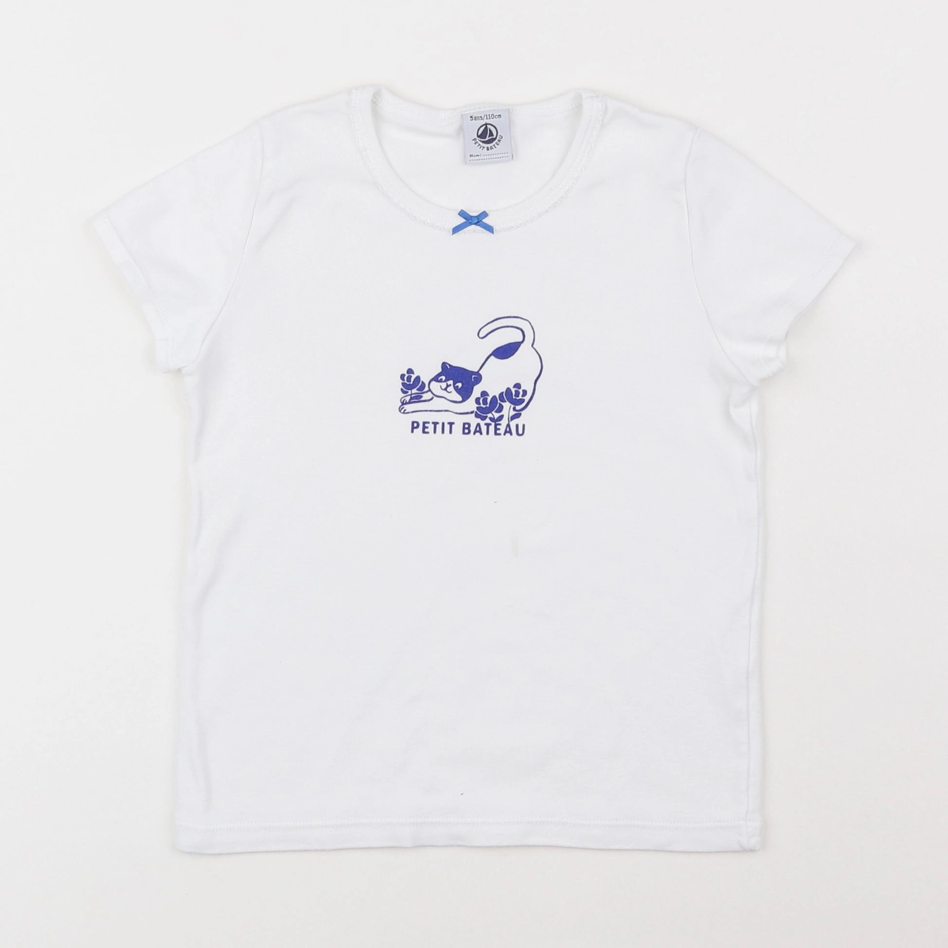 Petit Bateau - maillot de corps blanc - 5 ans