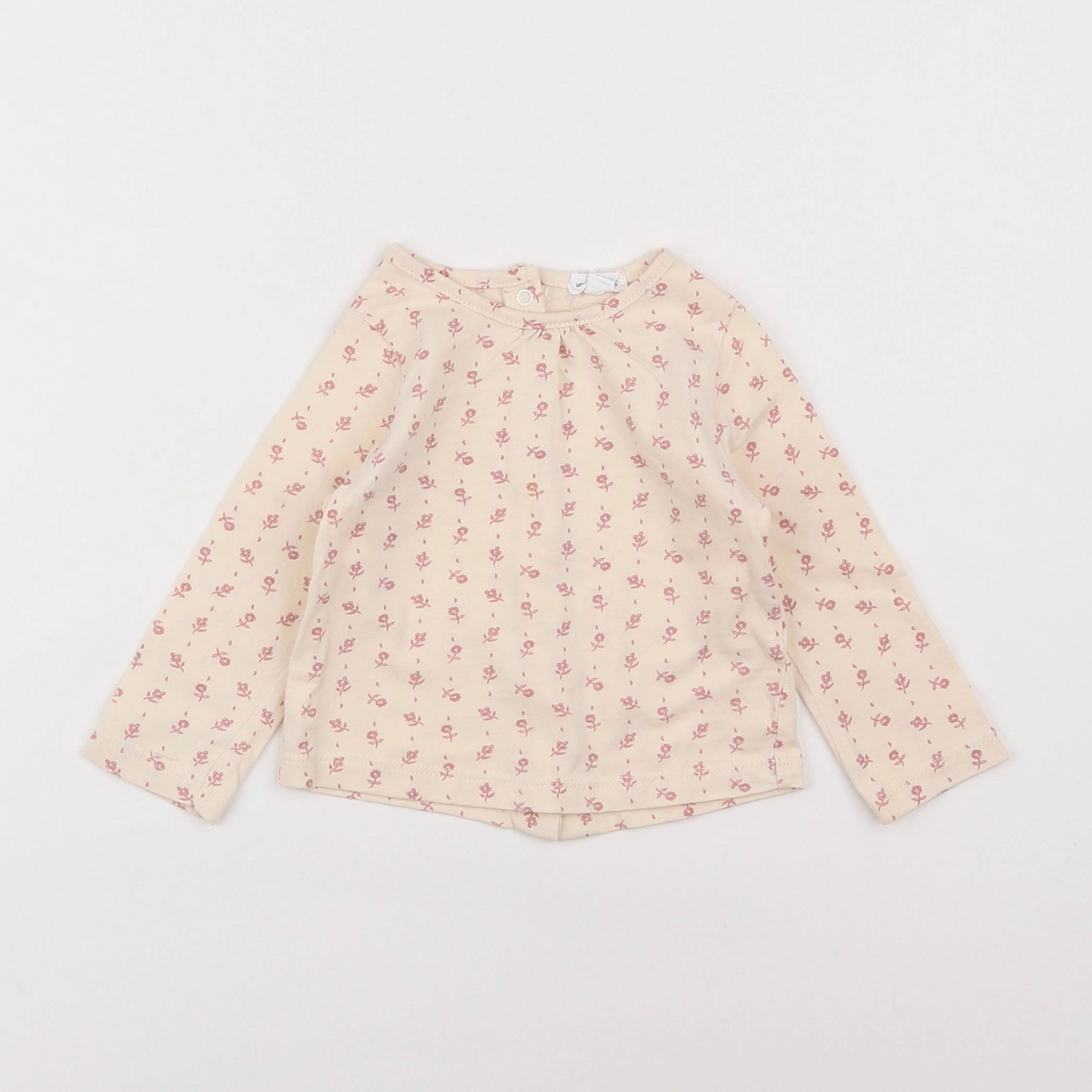 Vertbaudet - tee-shirt beige - 9 mois