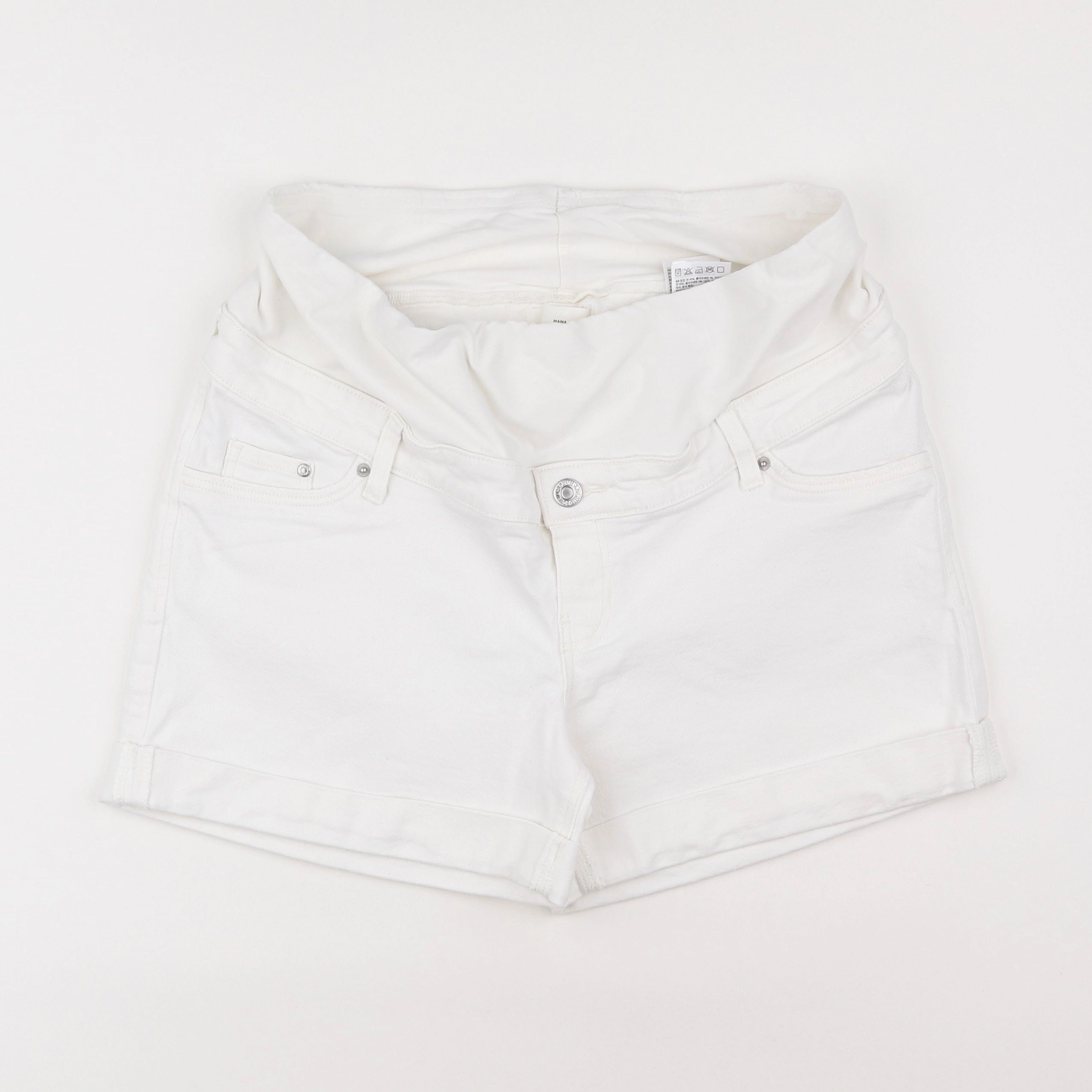 H&M - short grossesse blanc - m