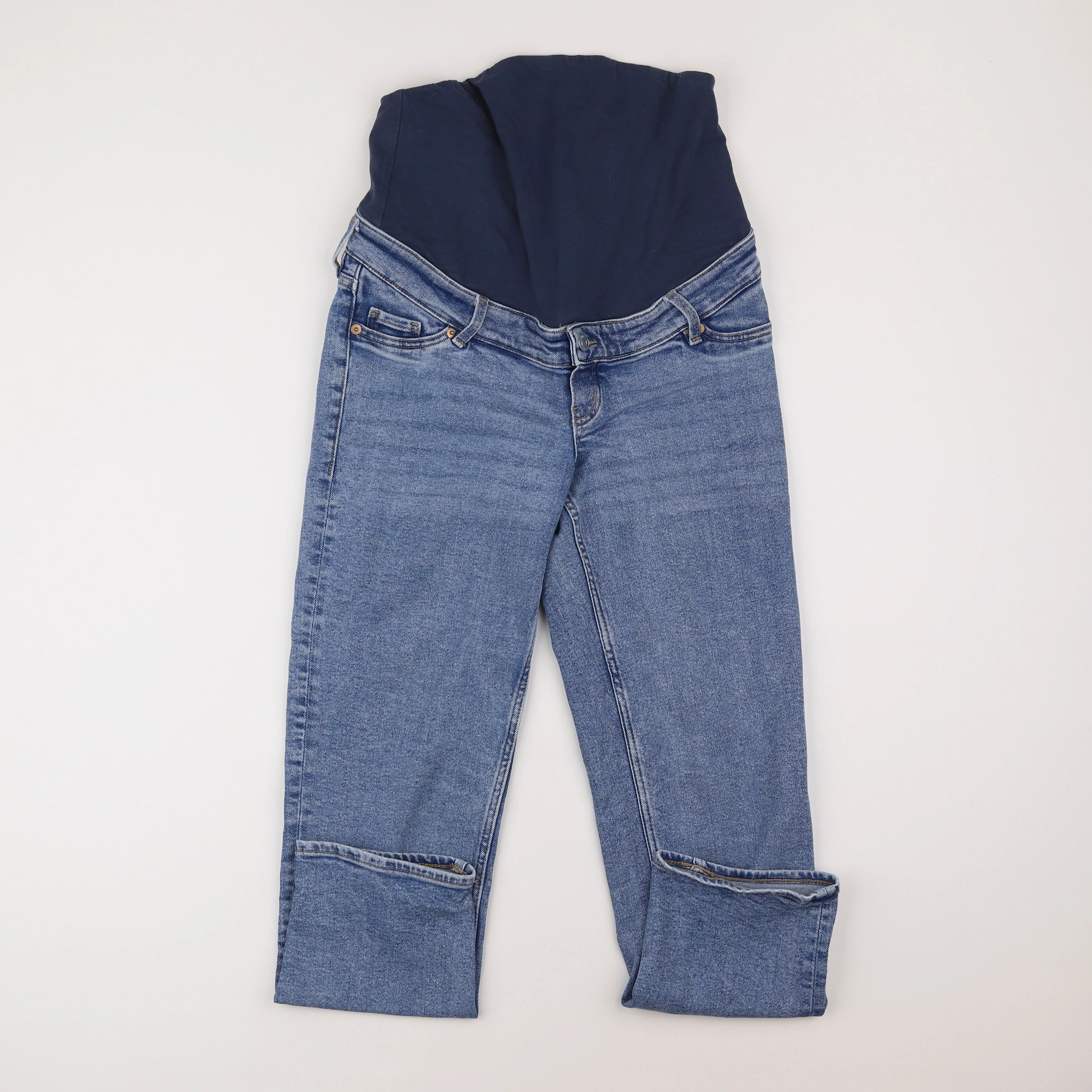 H&M - jean grossesse bleu - s