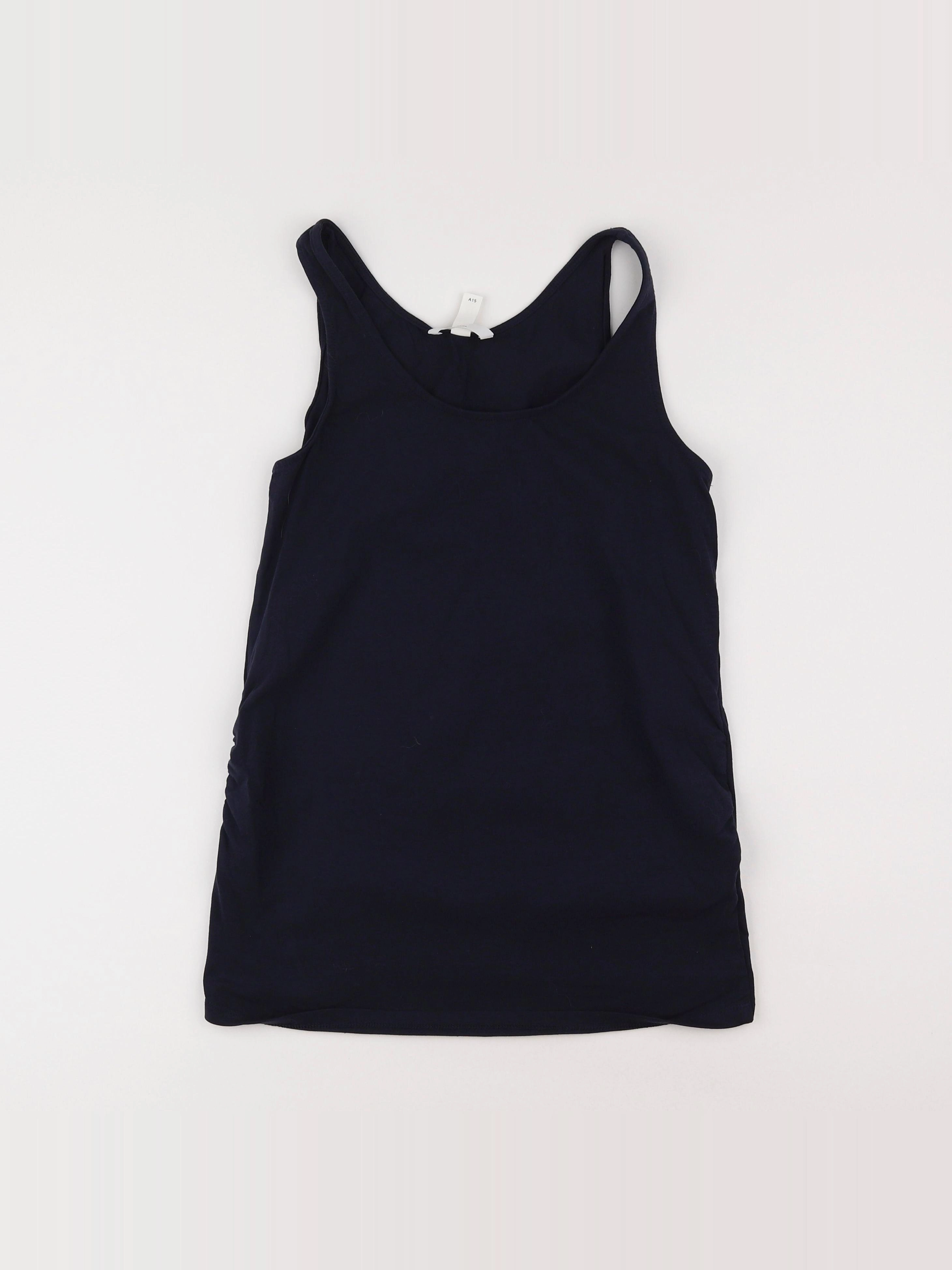 H&M - débardeur grossesse bleu - m