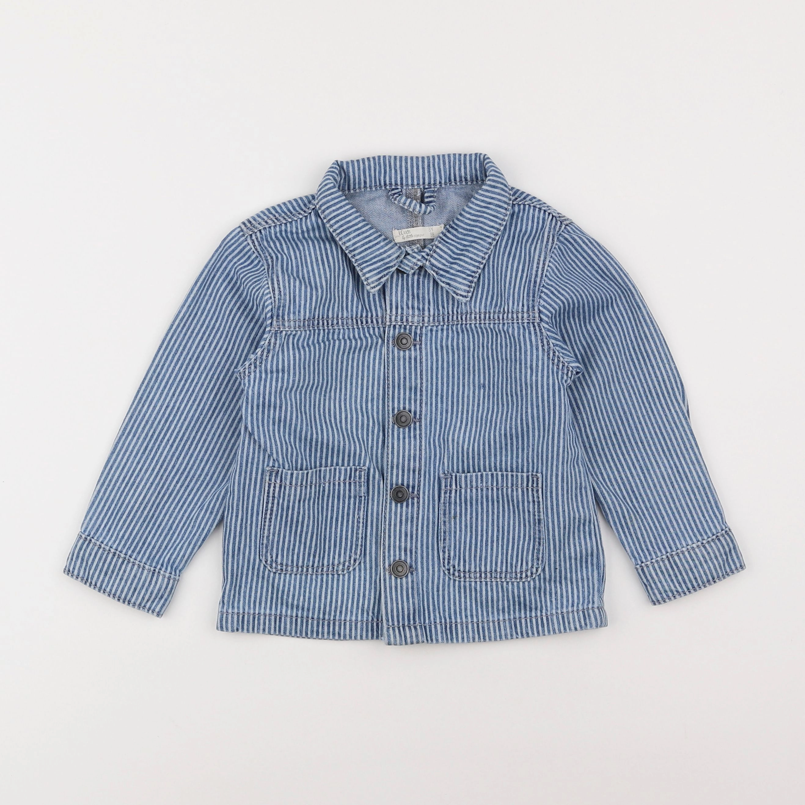 Little Cigogne - veste bleu - 3 ans