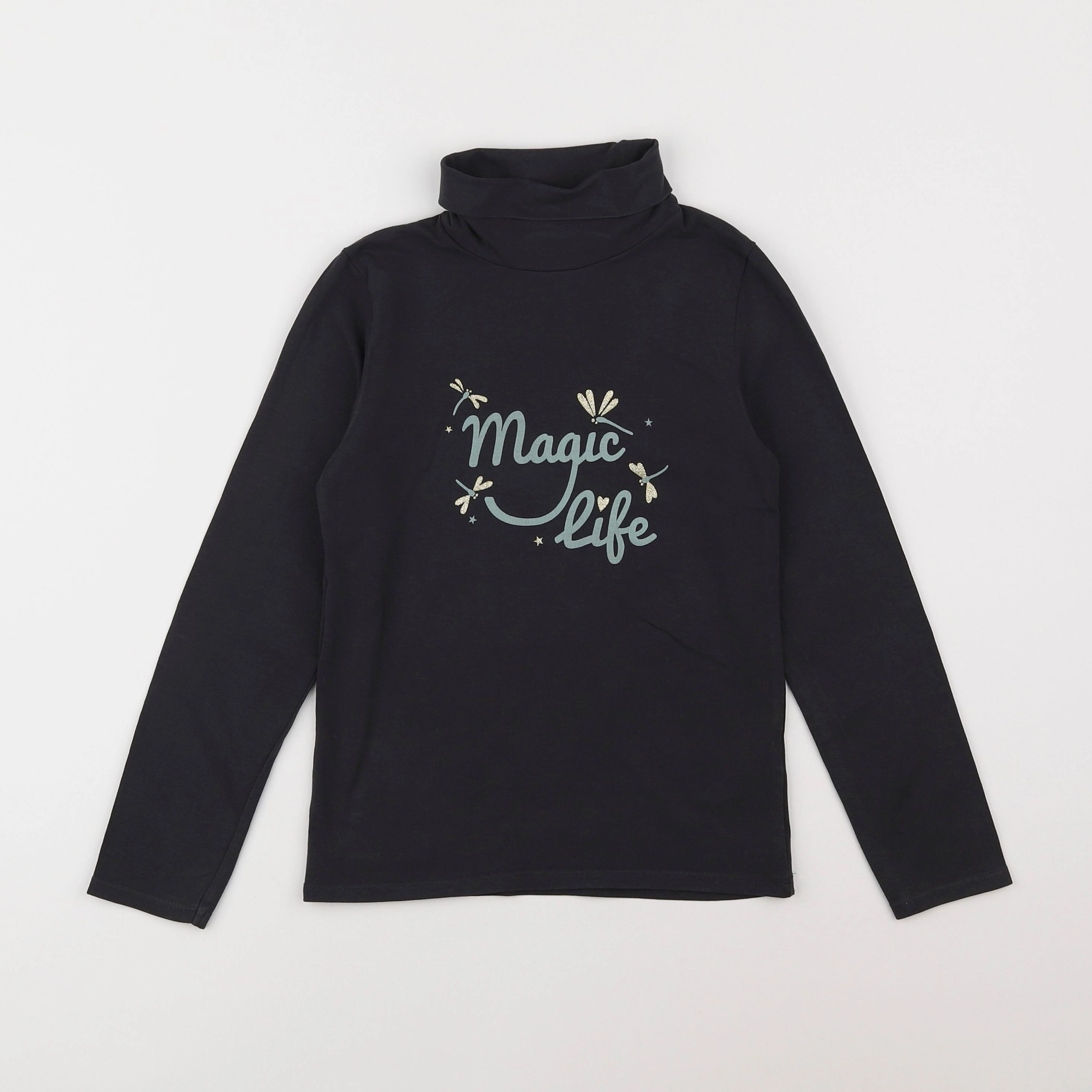 Vertbaudet - sous-pull gris - 8 ans