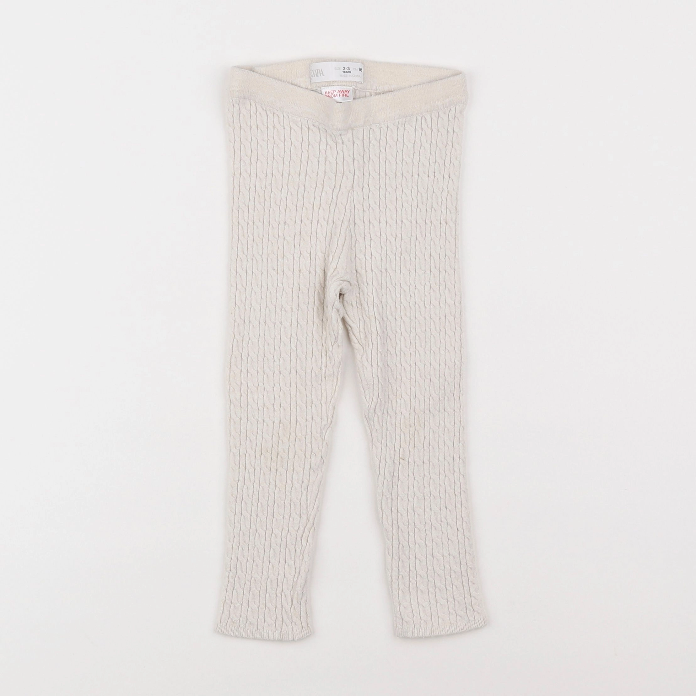 Zara - legging beige - 2/3 ans