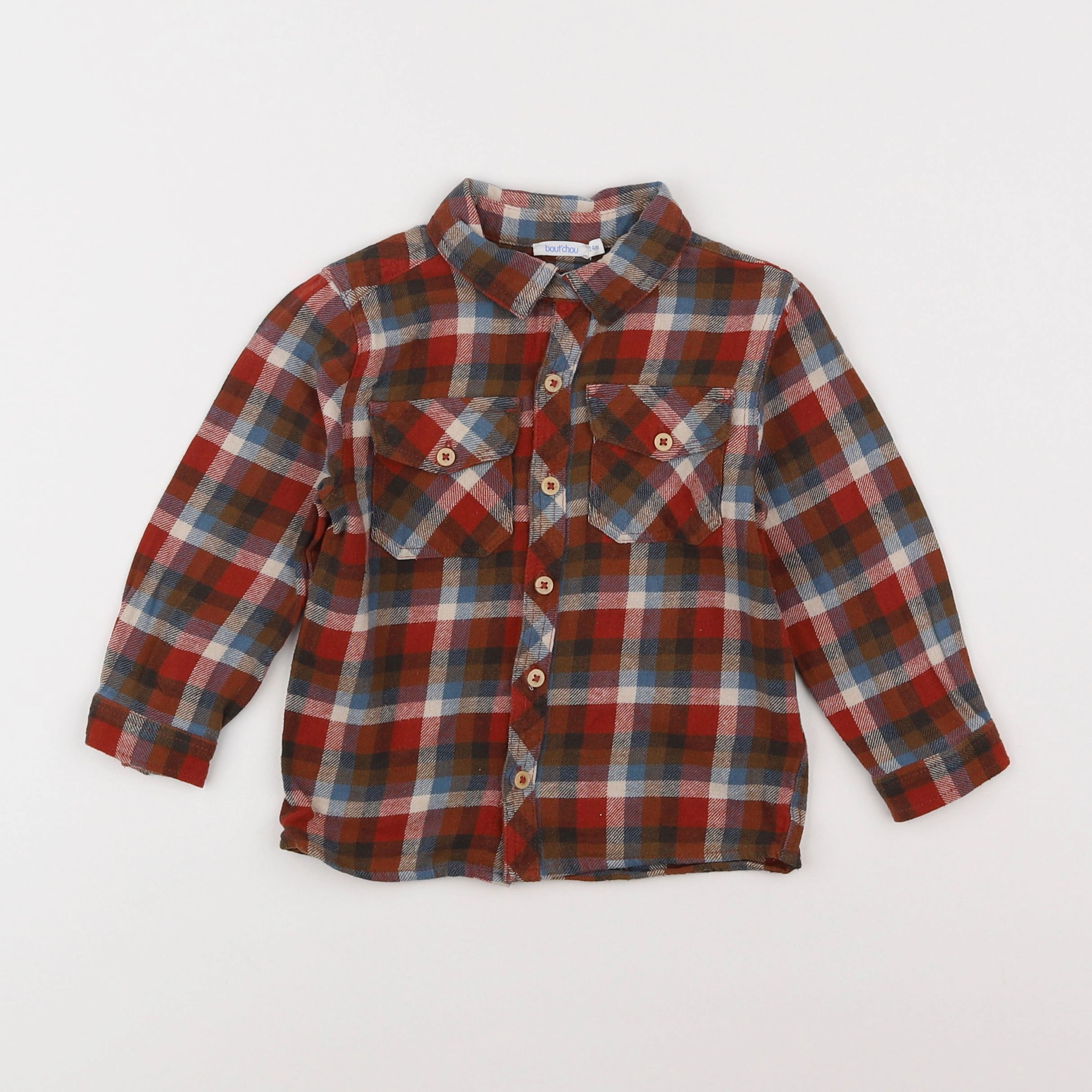 Boutchou - chemise multicolore - 2 ans