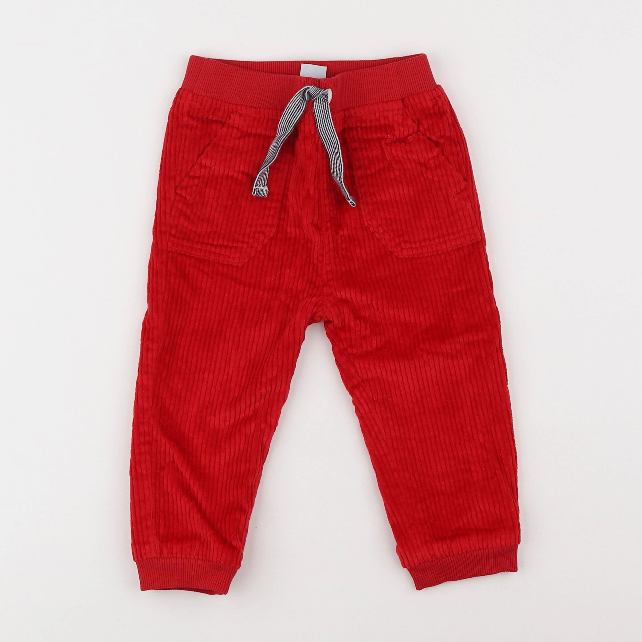 Petit Bateau - pantalon doublé rouge - 18 mois