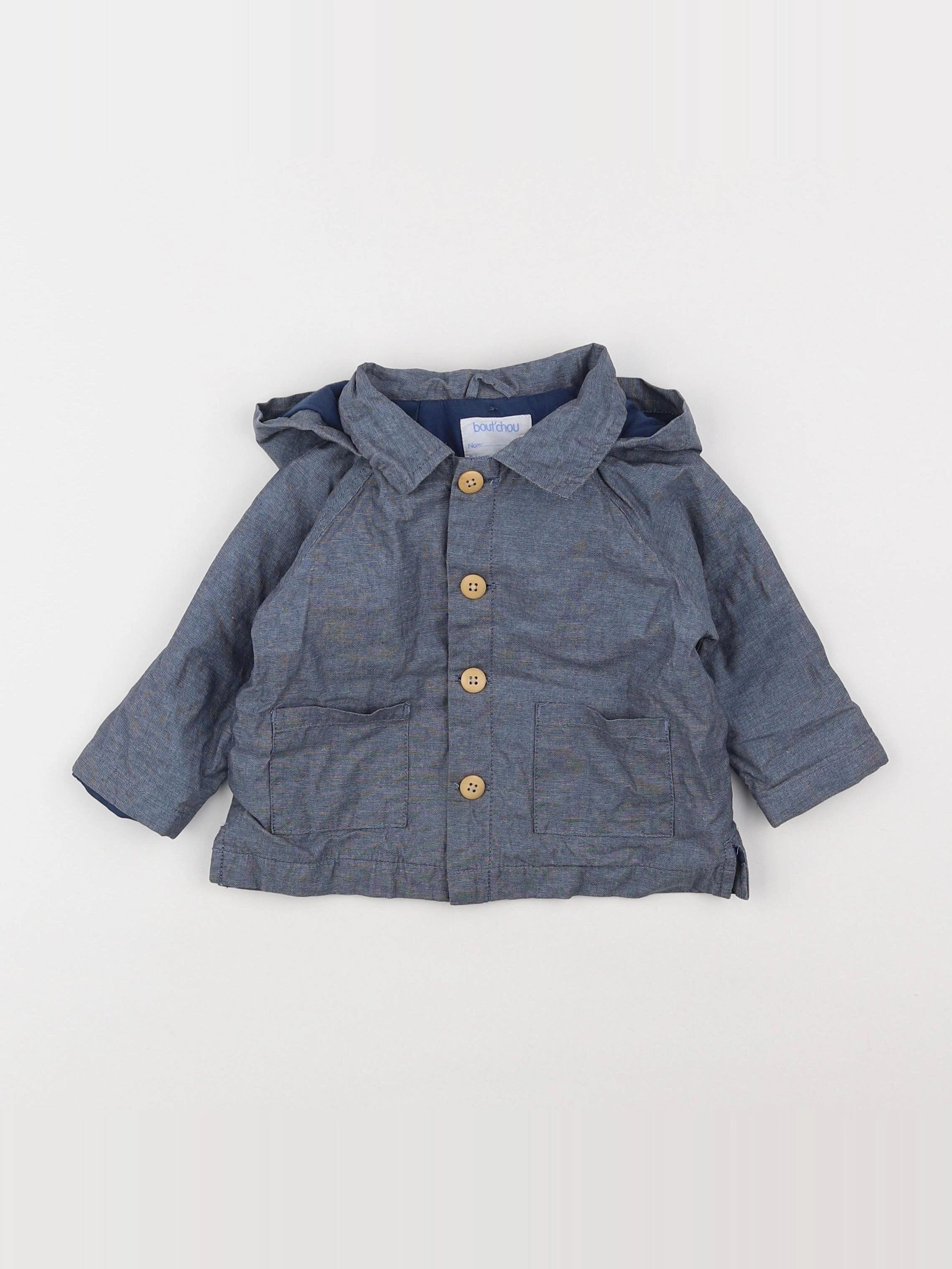 Boutchou - imperméable bleu - 12 mois