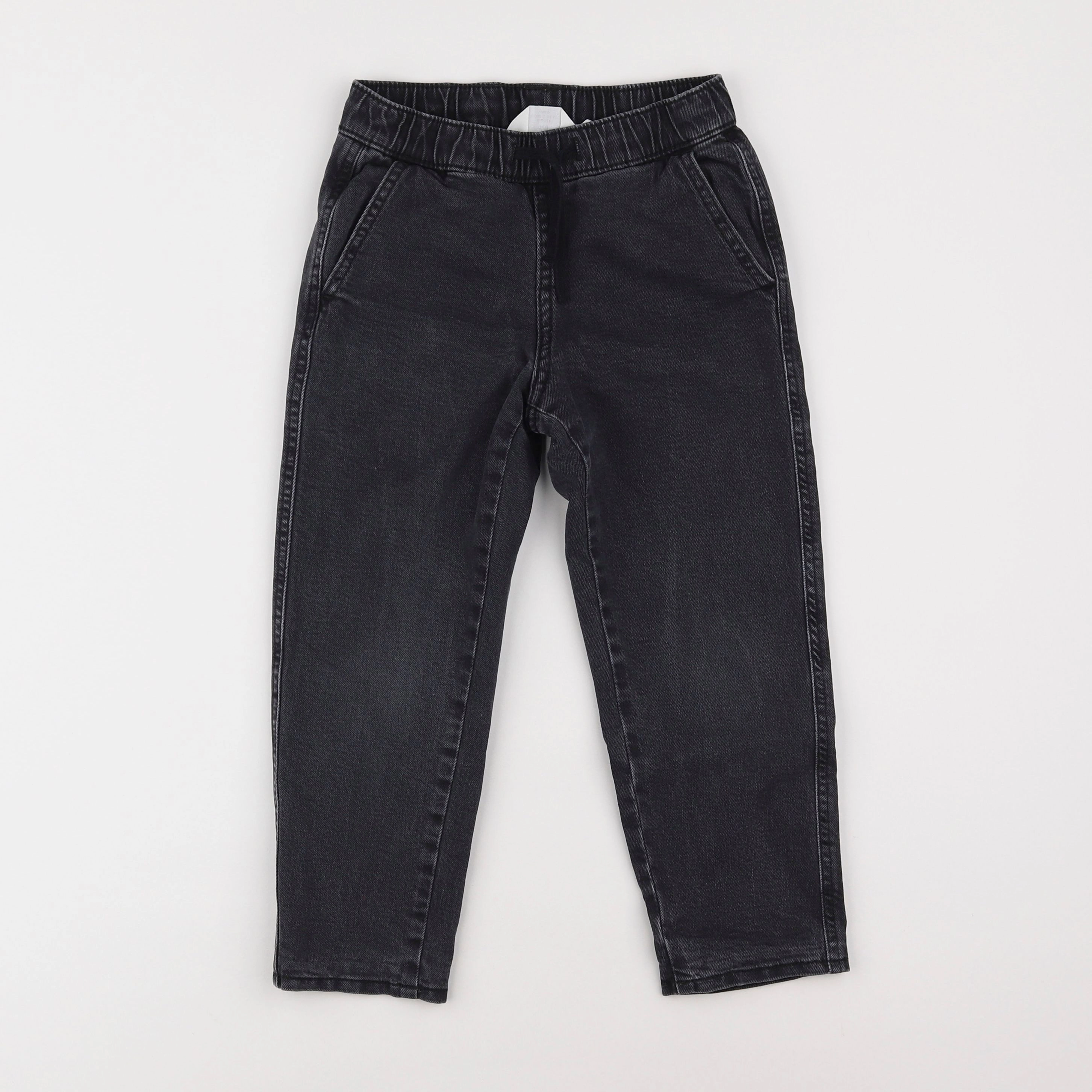 H&M - jean doublé noir - 4/5 ans