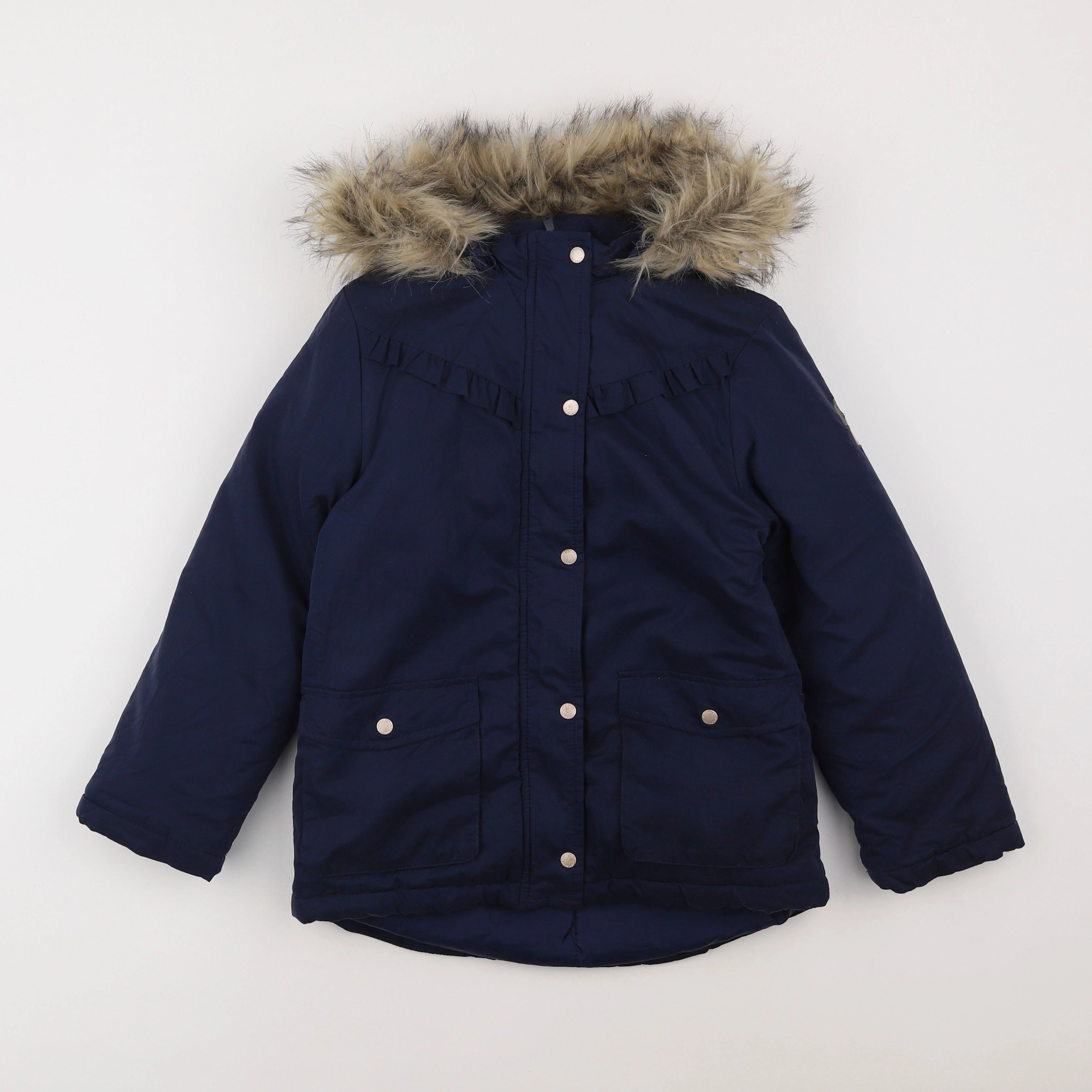 Vertbaudet - parka bleu - 8 ans