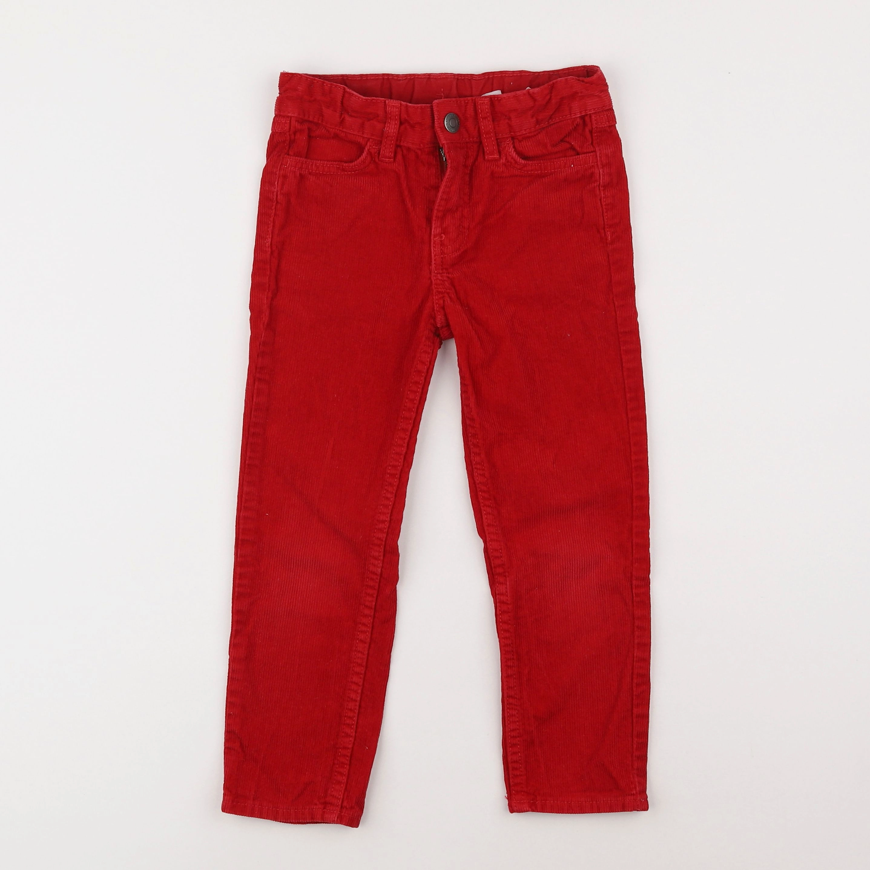 H&M - pantalon rouge - 4/5 ans