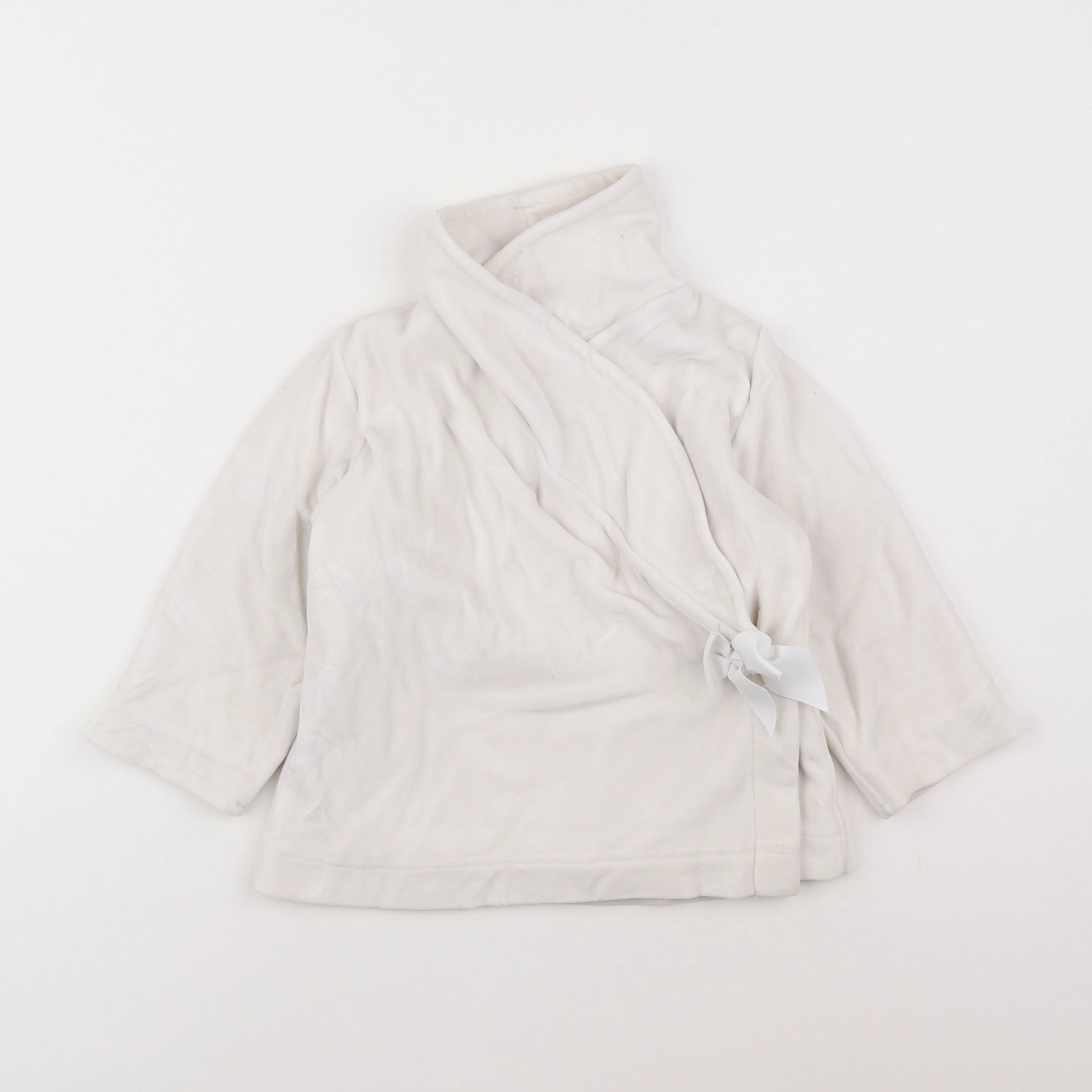 Petit Bateau - gilet blanc - 3 ans