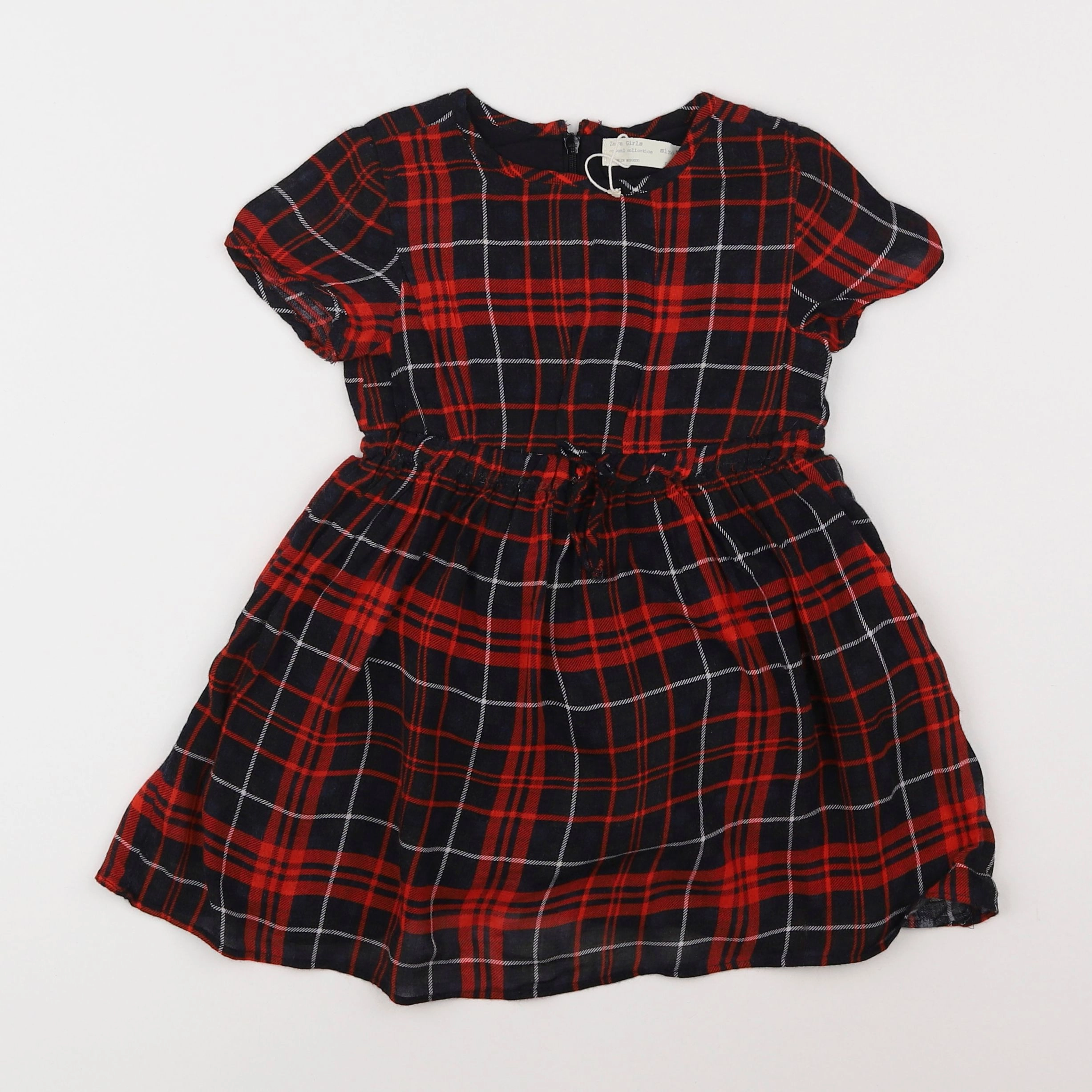 Zara - robe rouge, bleu - 3/4 ans