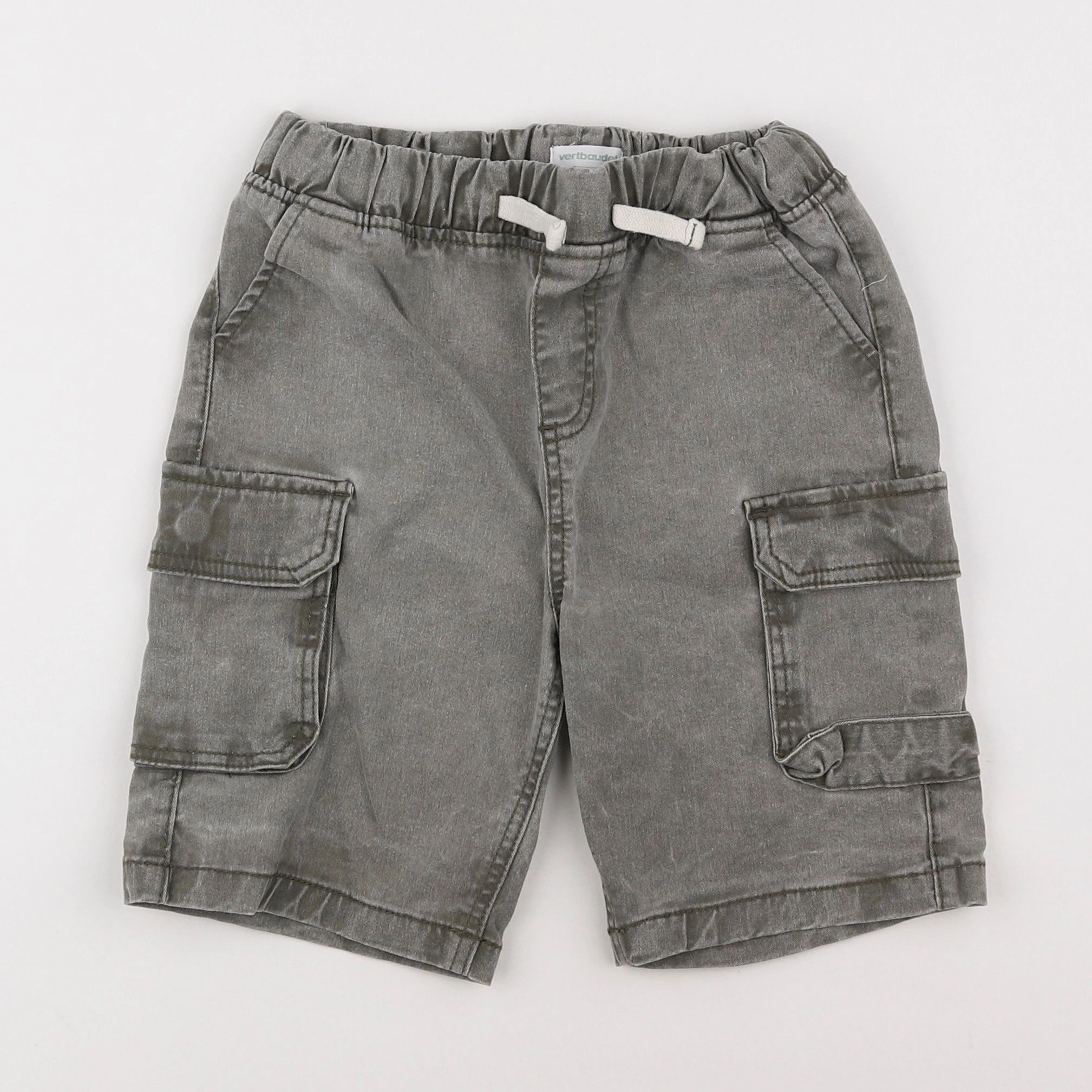 Vertbaudet - short gris - 9 ans