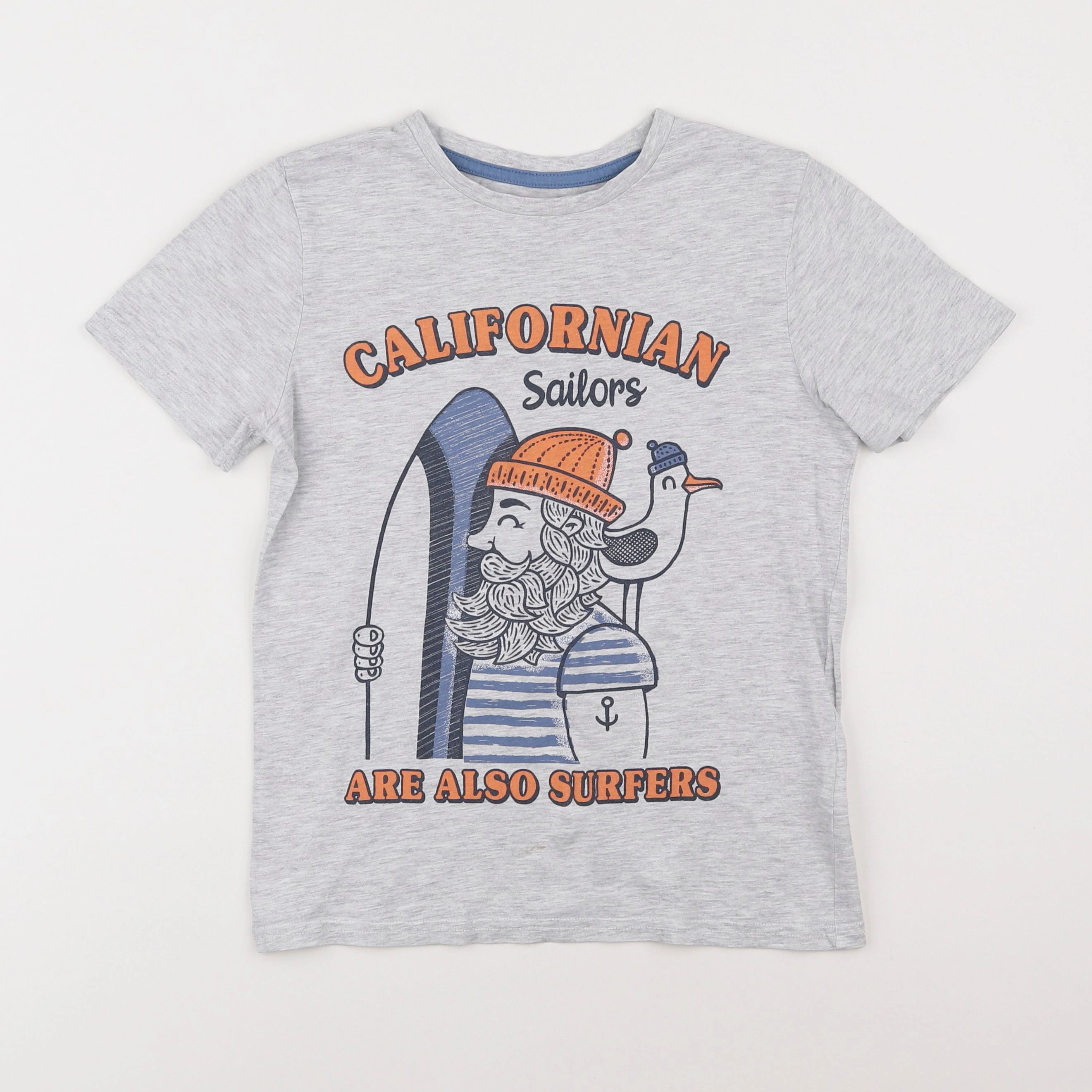 Vertbaudet - tee-shirt gris - 10 ans