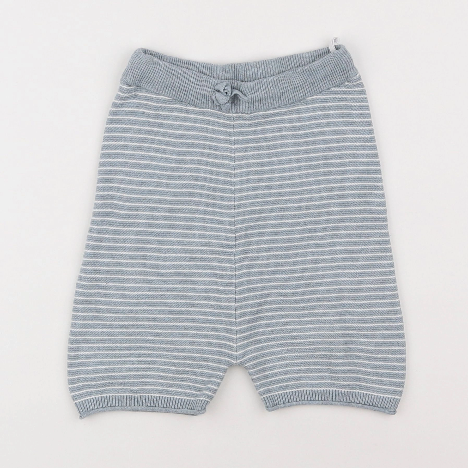 H&M - short bleu, blanc - 3 ans