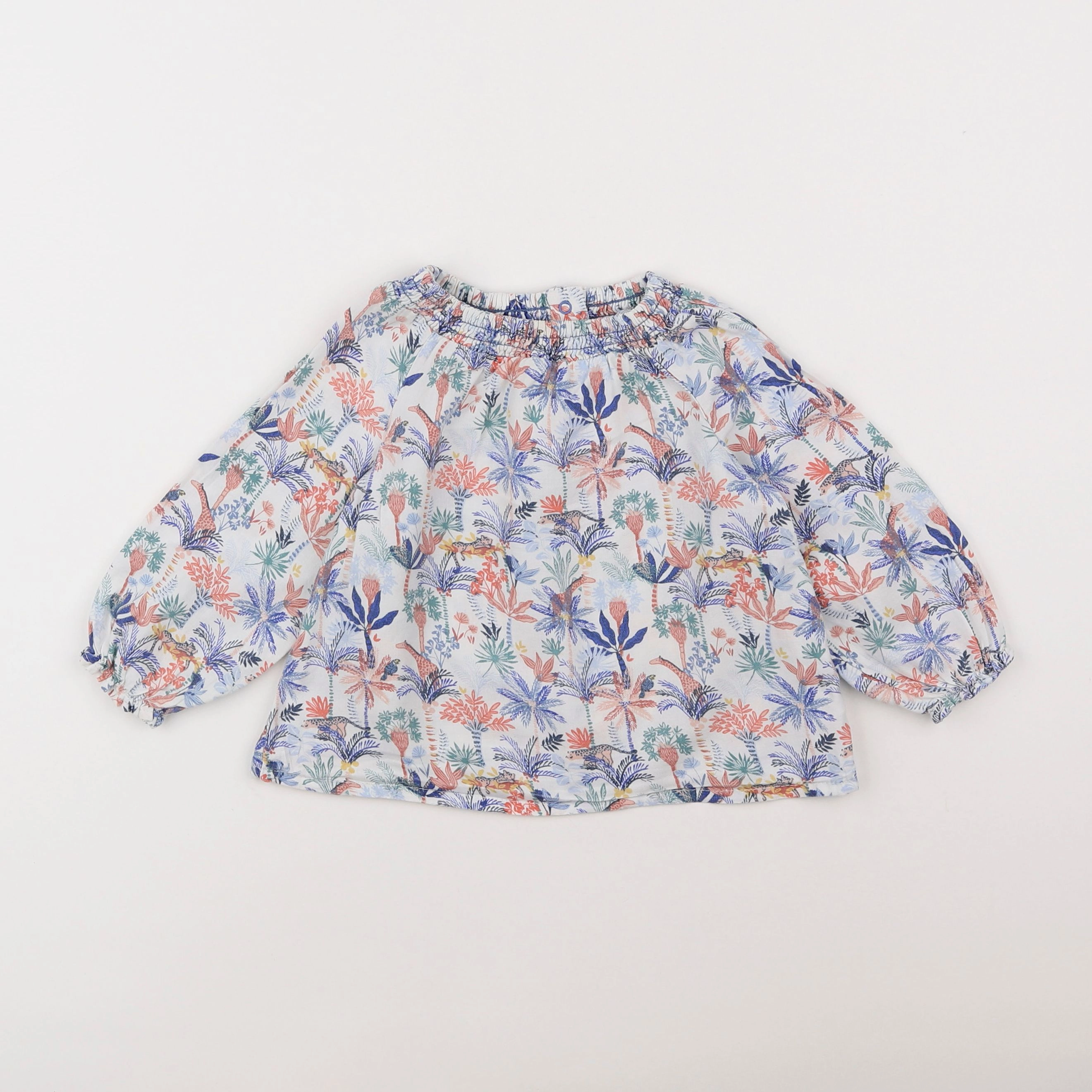 Tape à l'oeil - blouse bleu, blanc - 18 mois