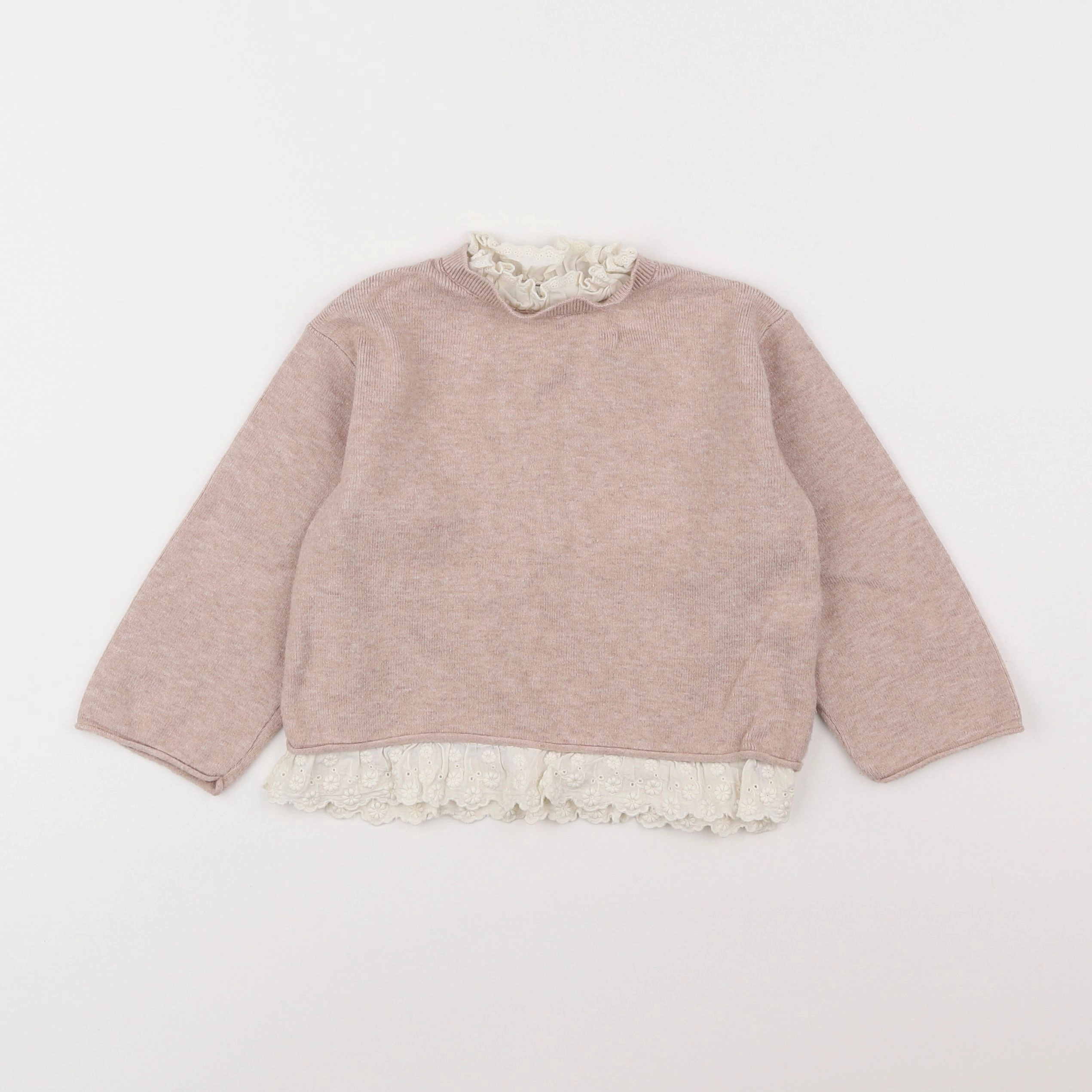 Zara - pull marron - 2/3 ans