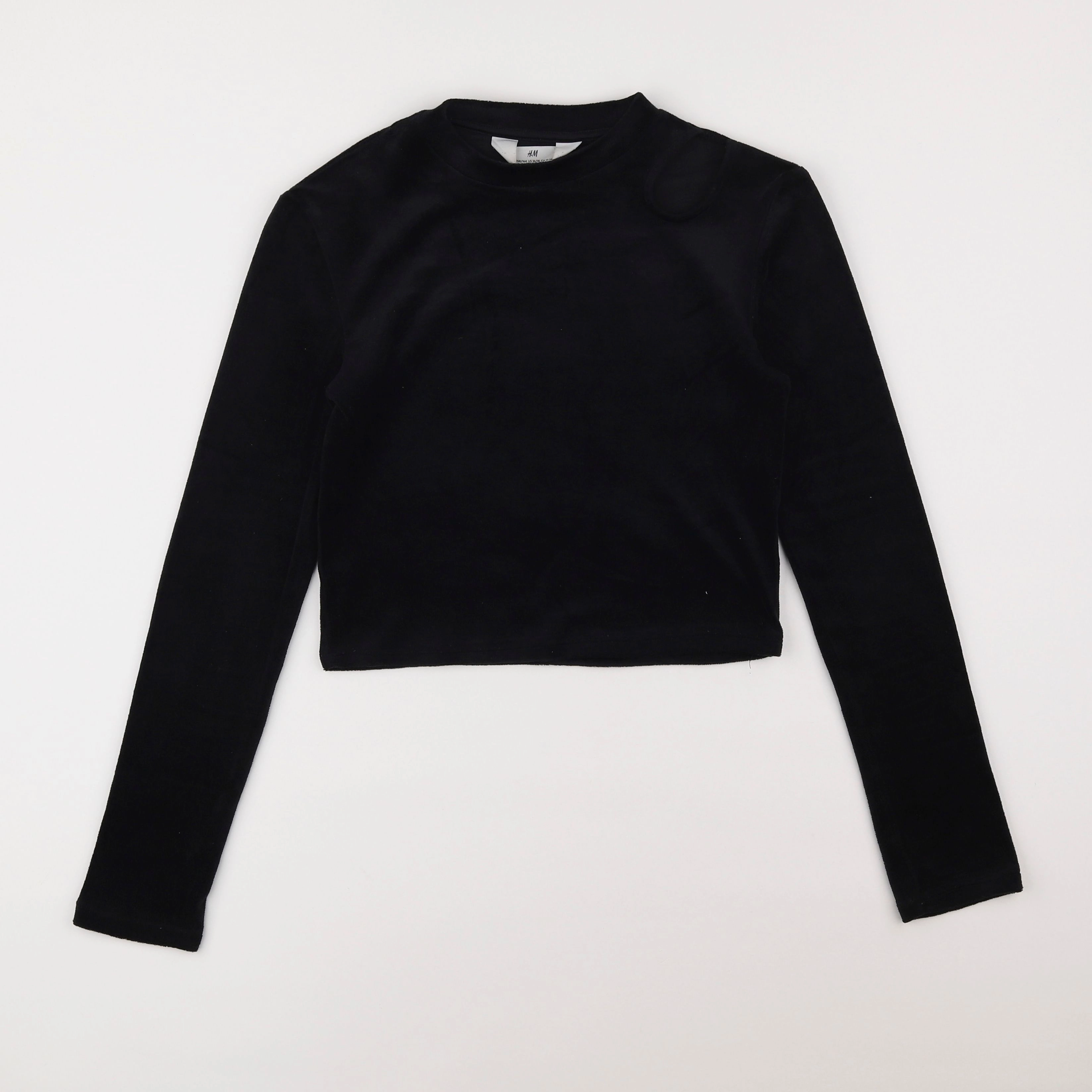 H&M - sweat velours noir - 12/14 ans