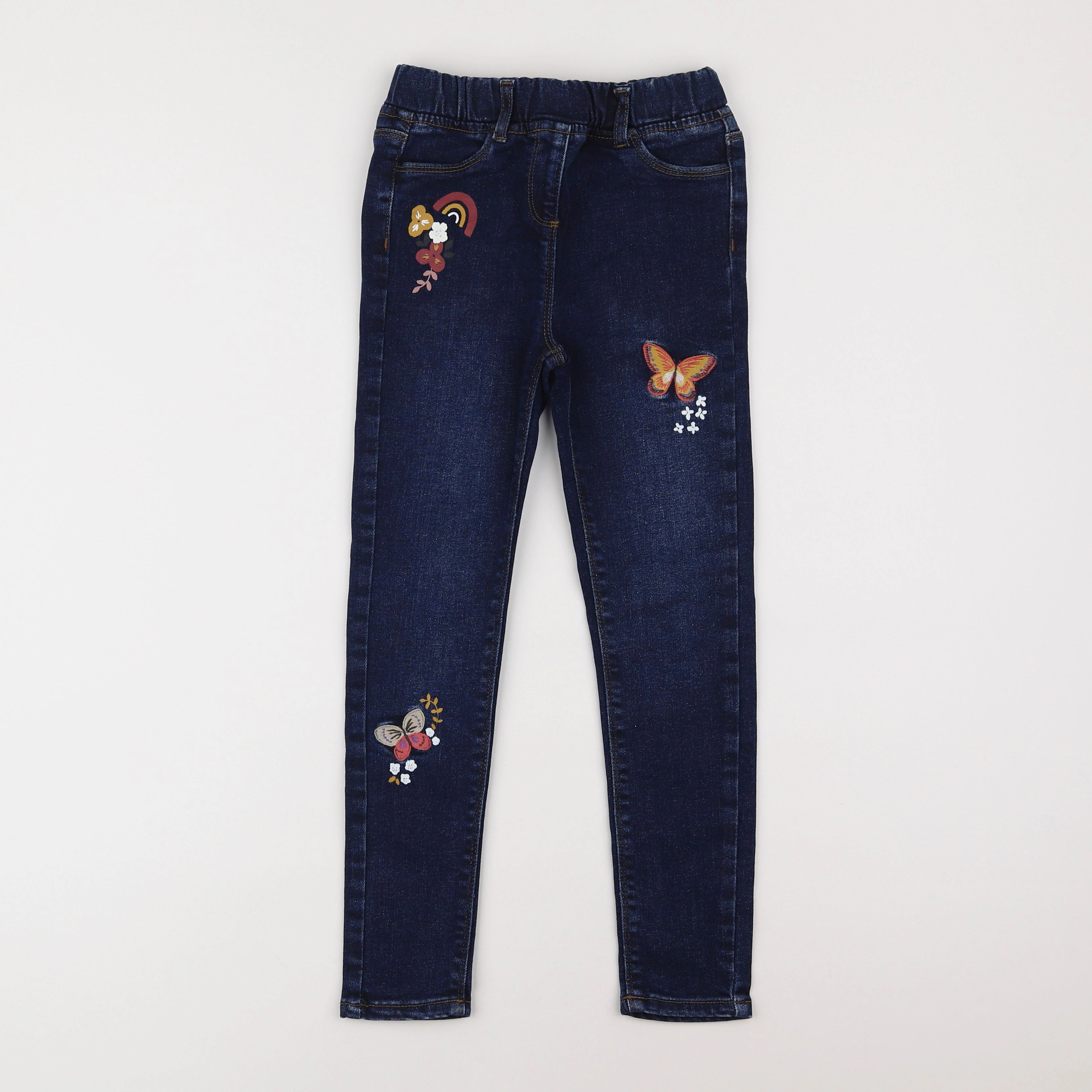 Vertbaudet - jegging bleu - 8 ans