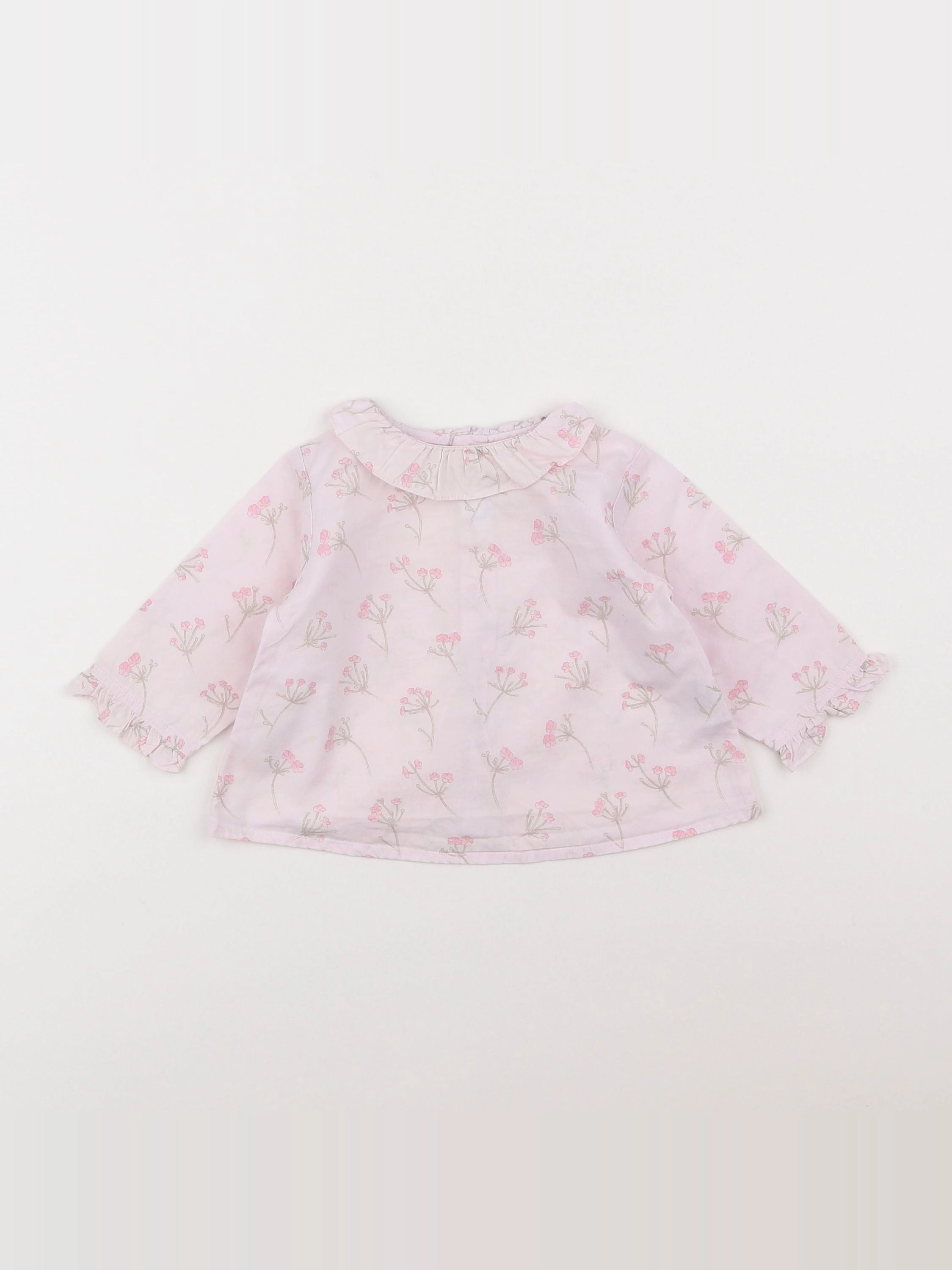 Jacadi - blouse rose - 3 mois