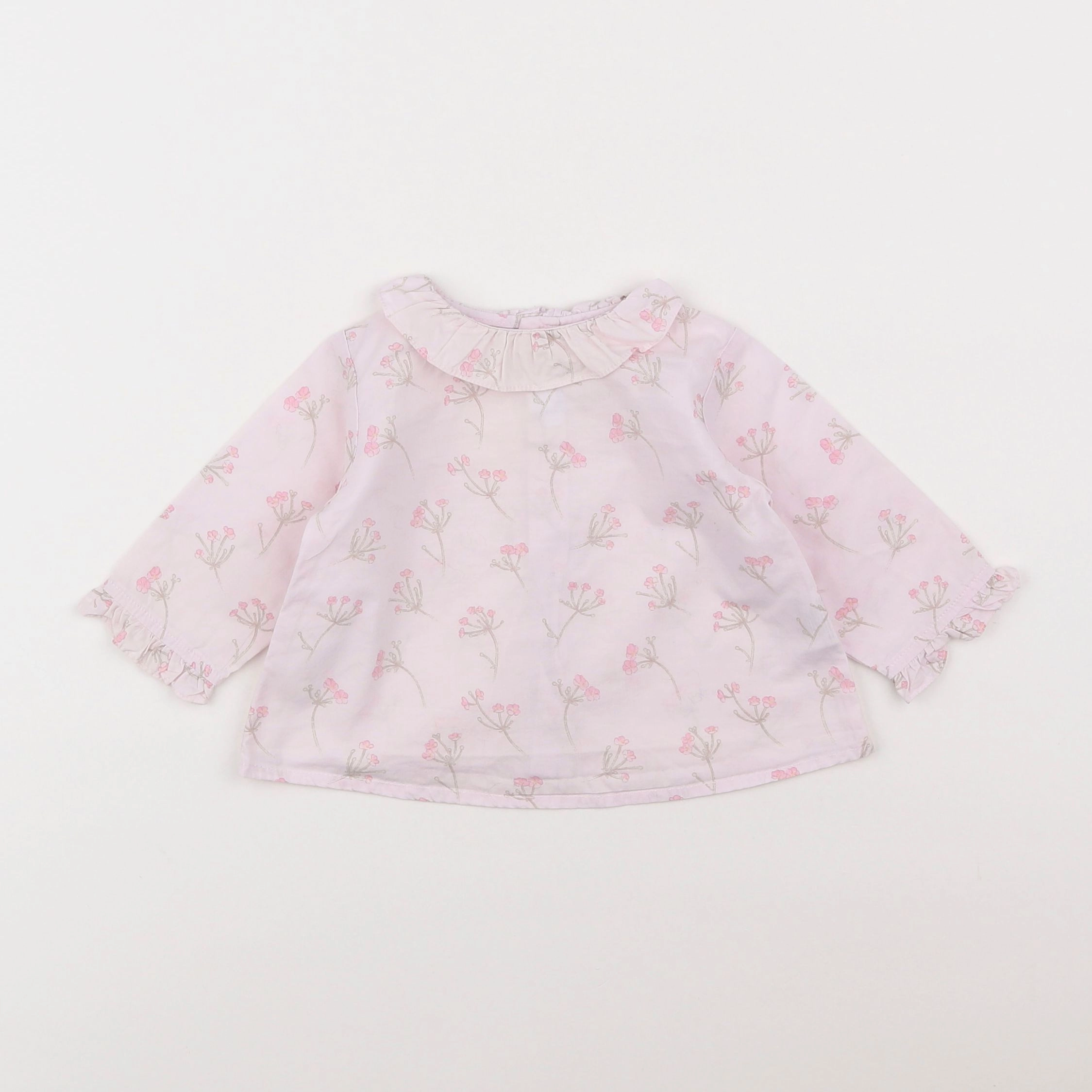 Jacadi - blouse rose - 3 mois