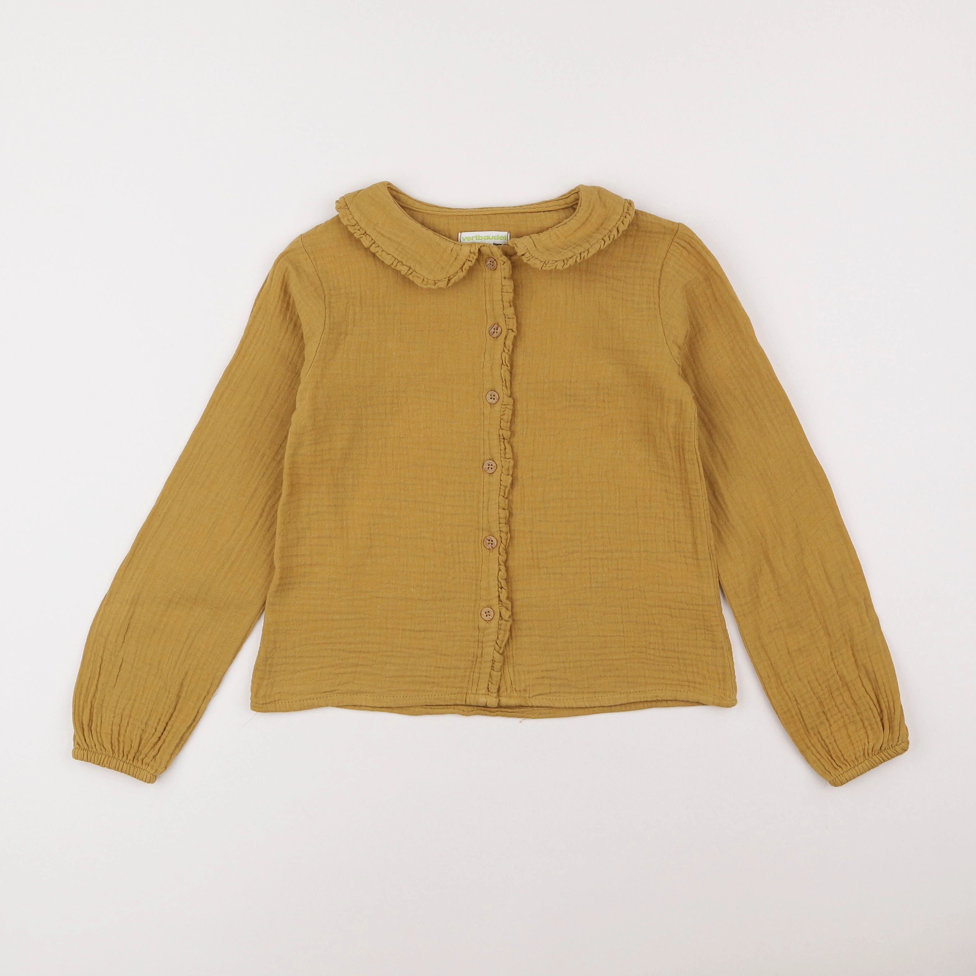 Vertbaudet - blouse jaune - 7 ans