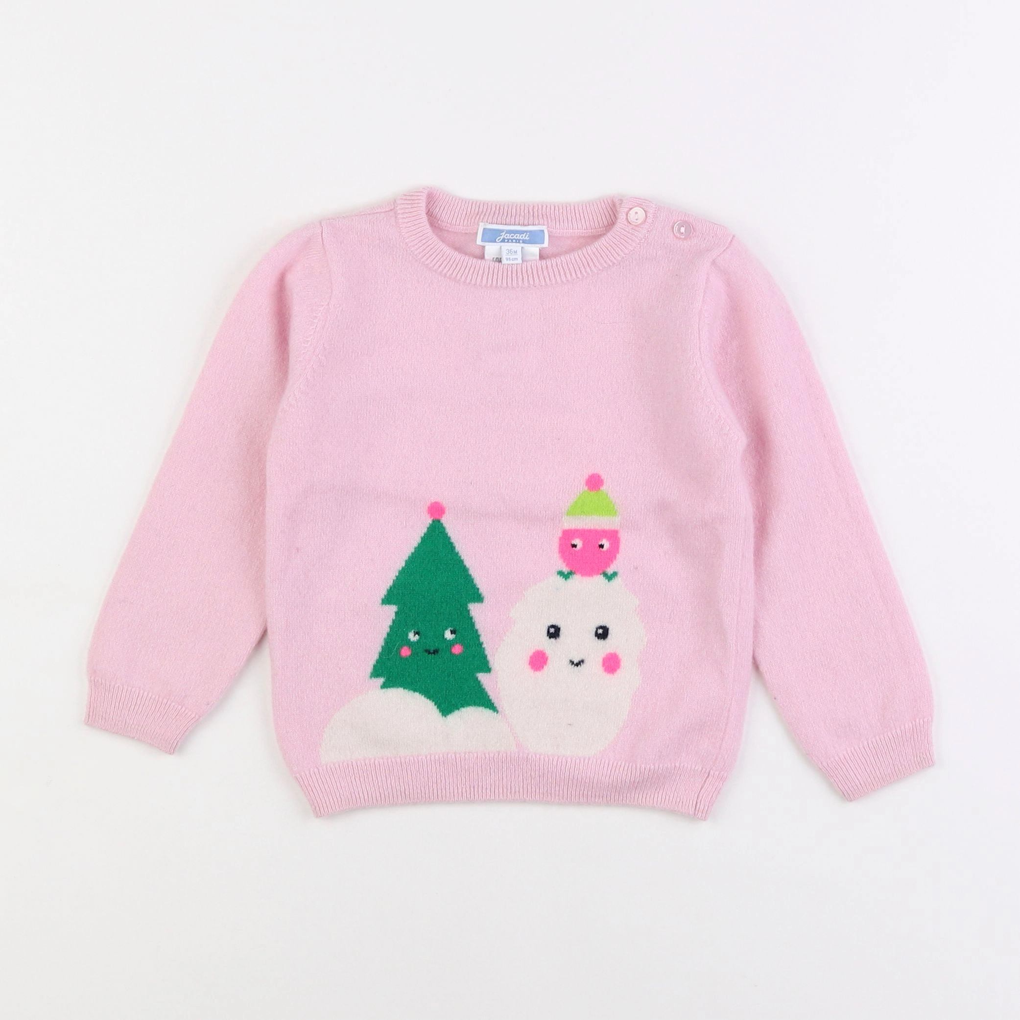 Jacadi - pull rose - 3 ans