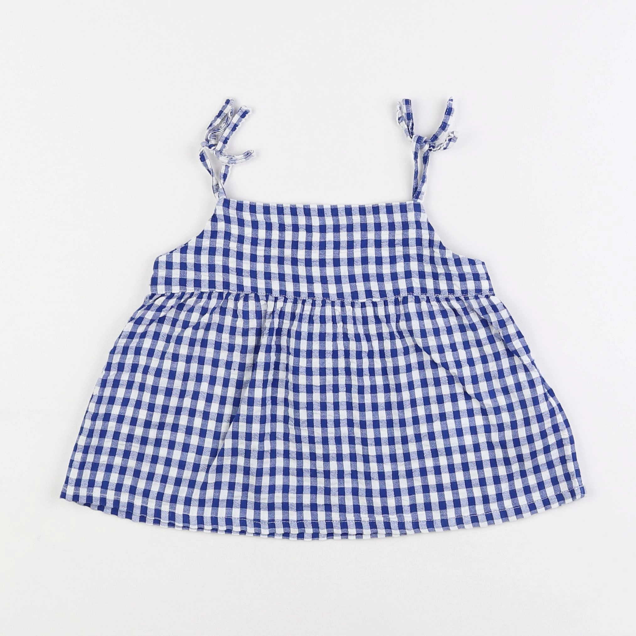 Cyrillus - blouse blanc, bleu - 3 ans