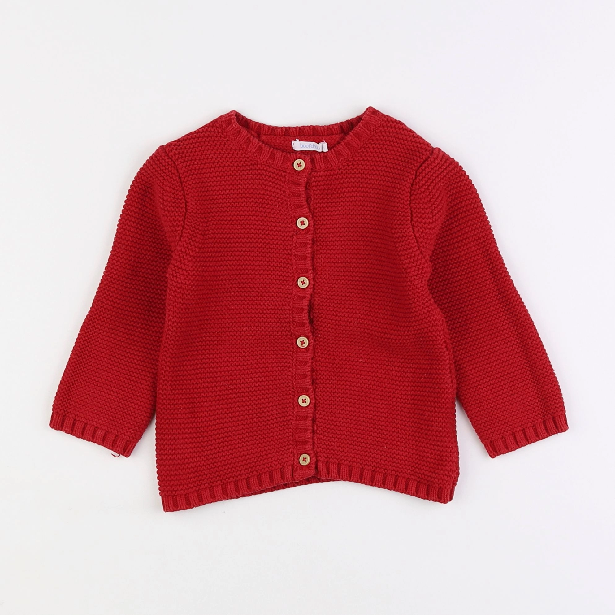 Boutchou - gilet rouge - 2 ans