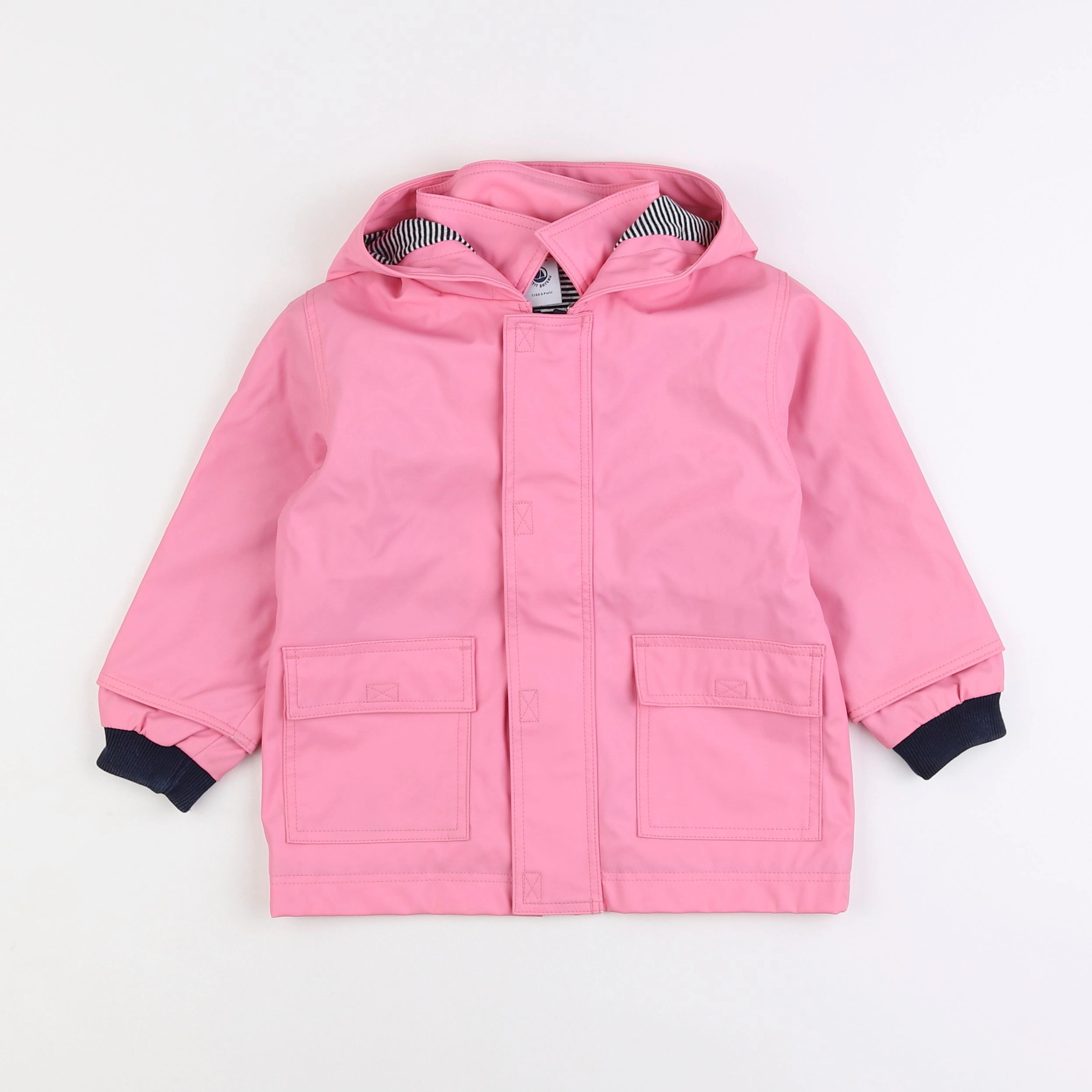 Petit Bateau - imperméable rose - 2 ans