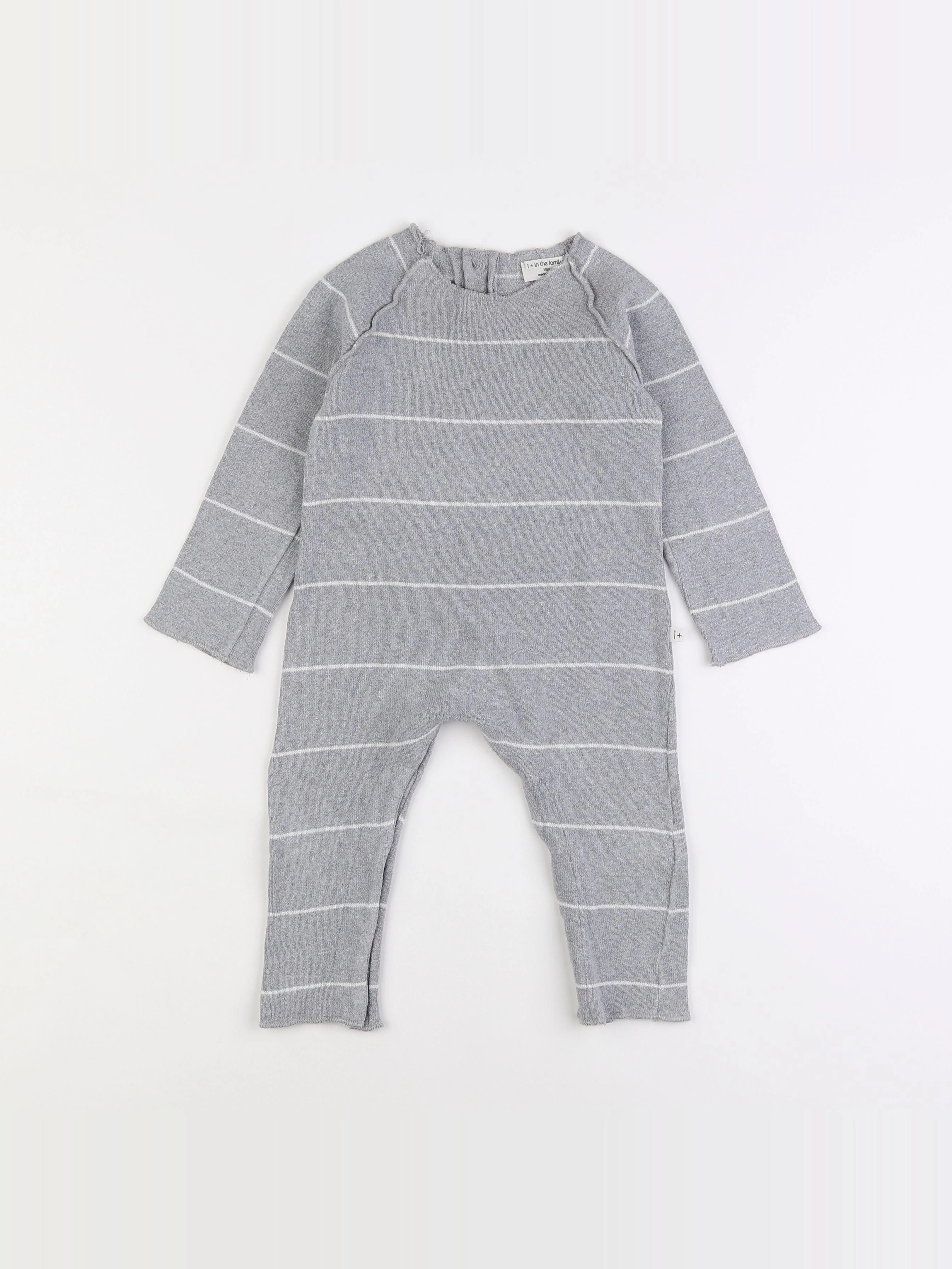 1+ In the family - combinaison gris - 18 mois