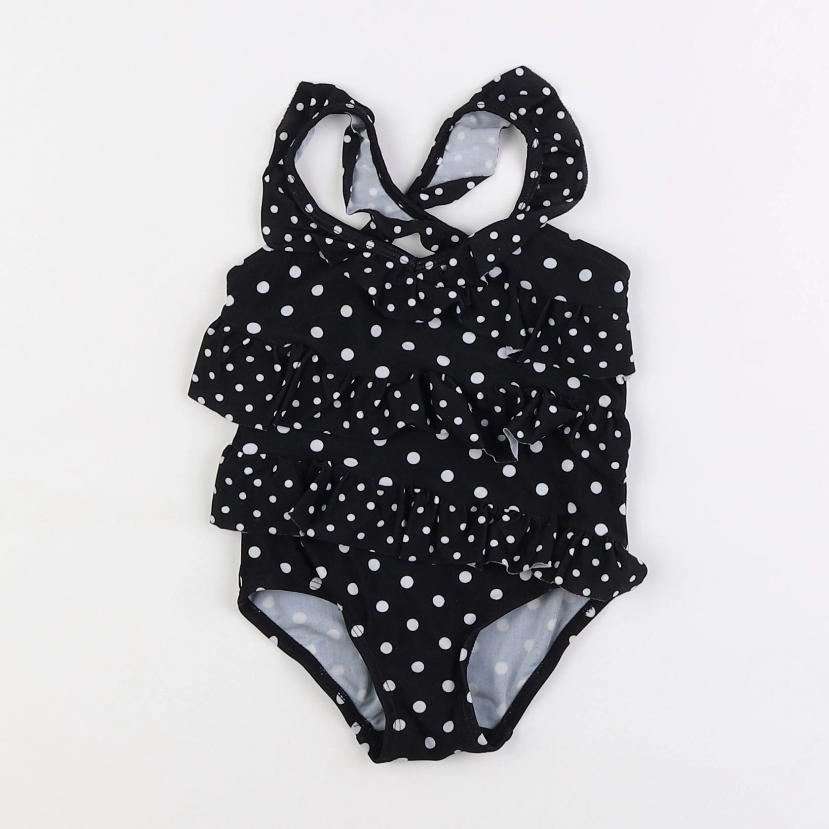 GAP - maillot de bain noir, blanc - 18 mois à 2 ans