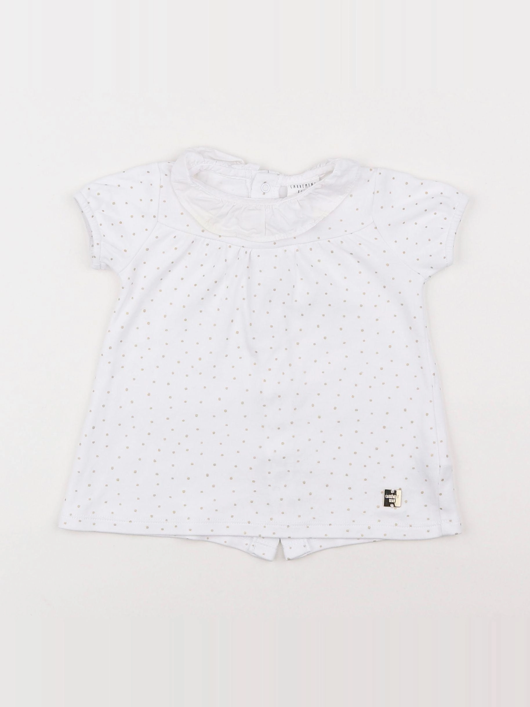 Carrément Beau - tee-shirt blanc - 3 mois