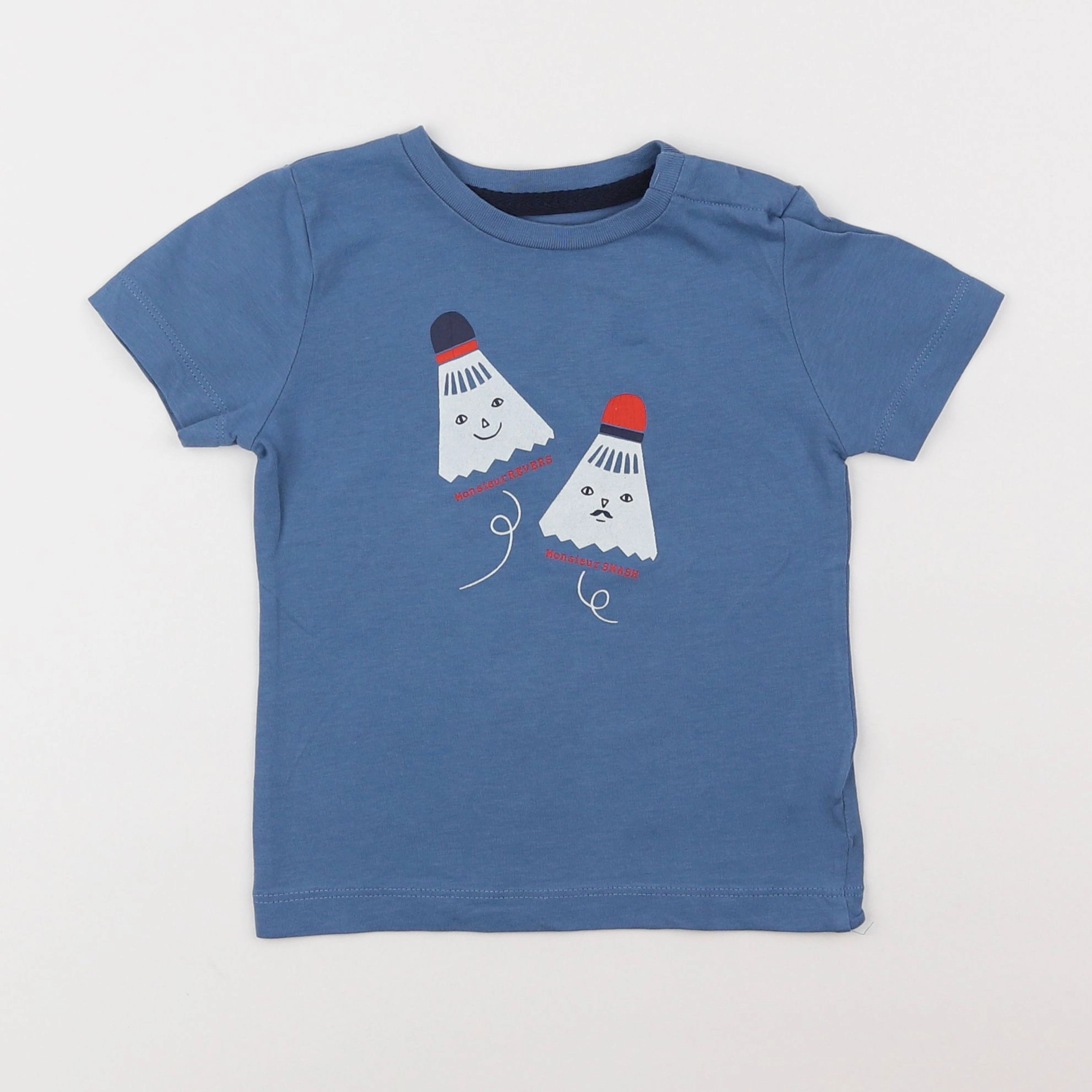 Boutchou - tee-shirt bleu - 18 mois