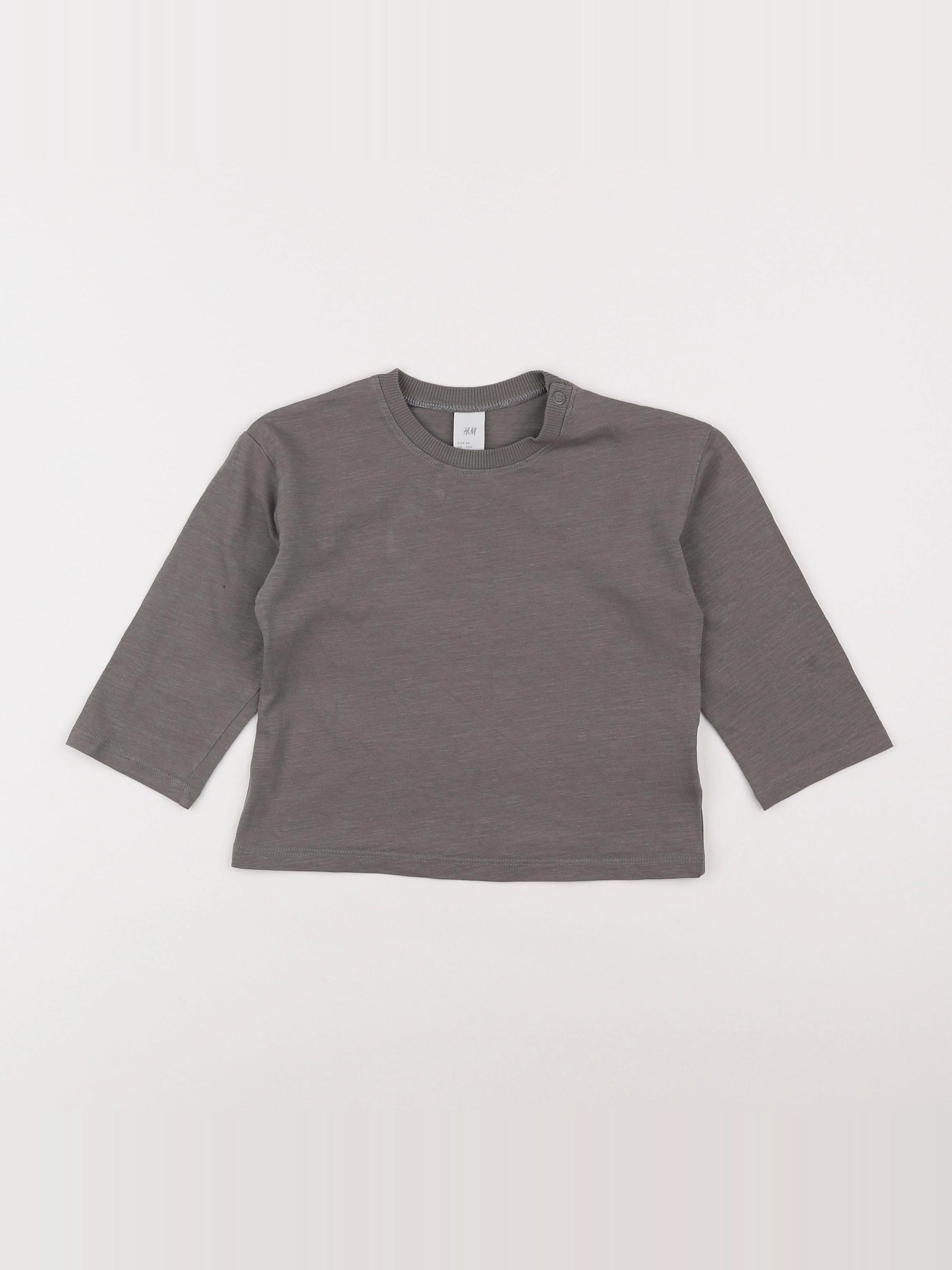 H&M - tee-shirt gris - 18 mois