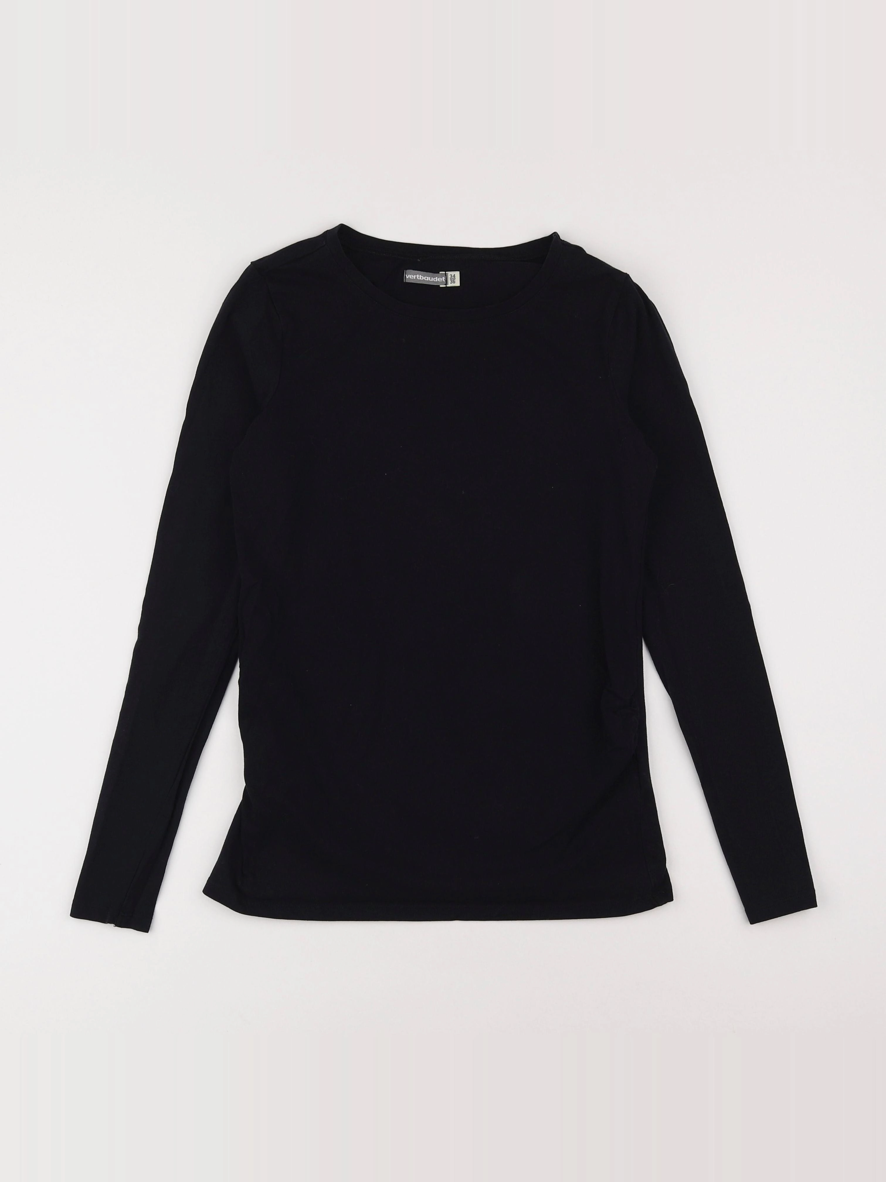 Vertbaudet - tee-shirt grossesse noir - 34 à 36