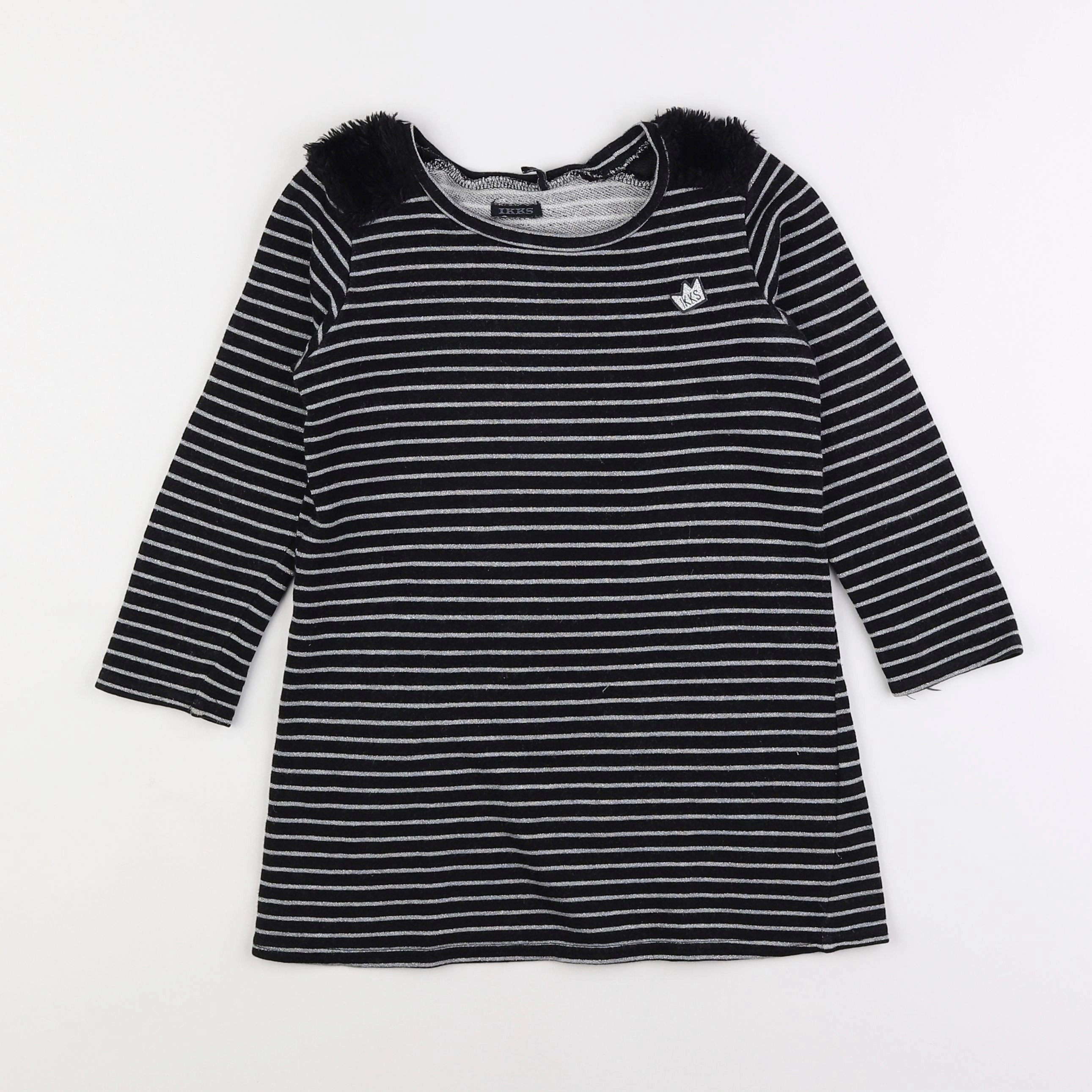 IKKS - robe noir, argent - 5 ans