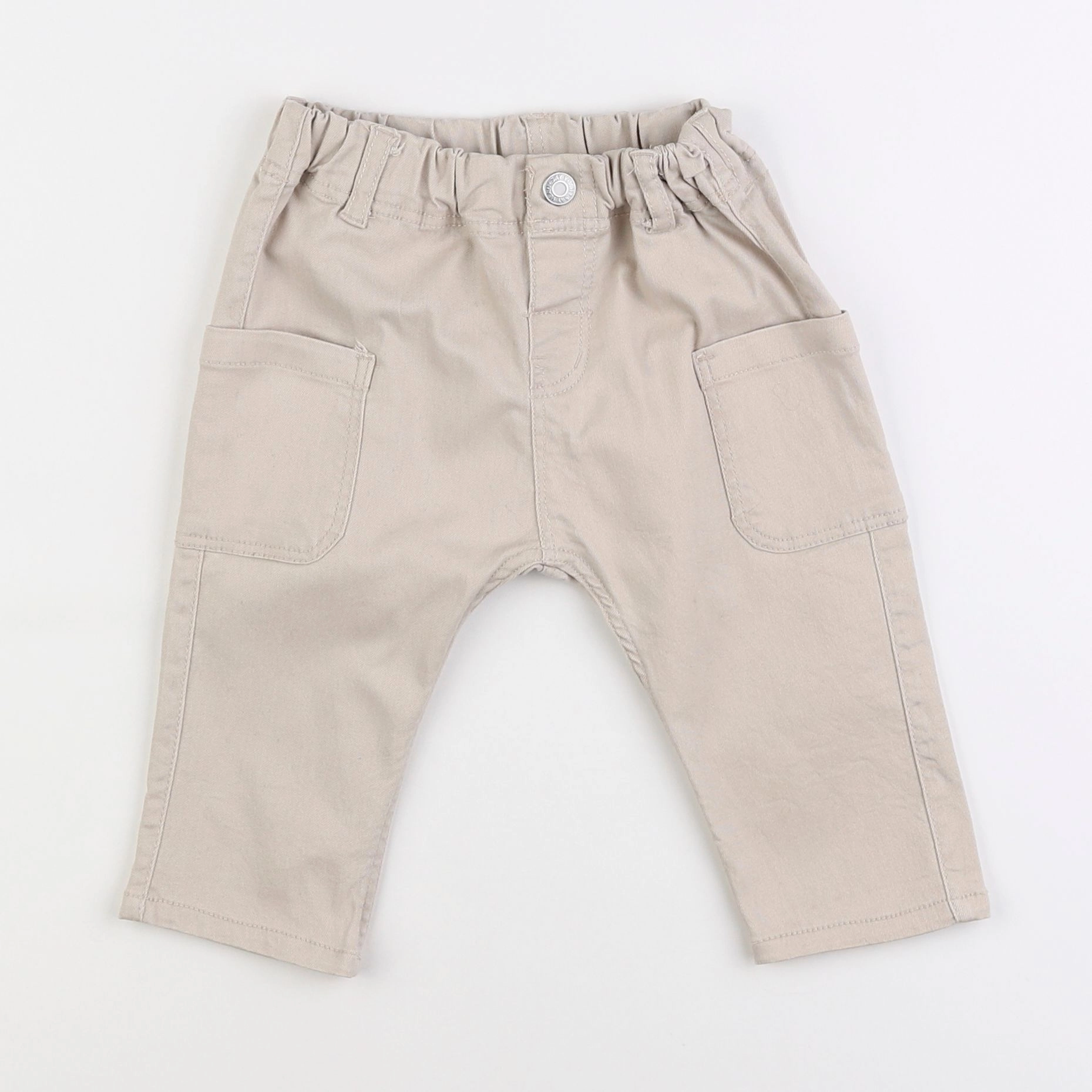 H&M - pantalon beige - 6/9 mois