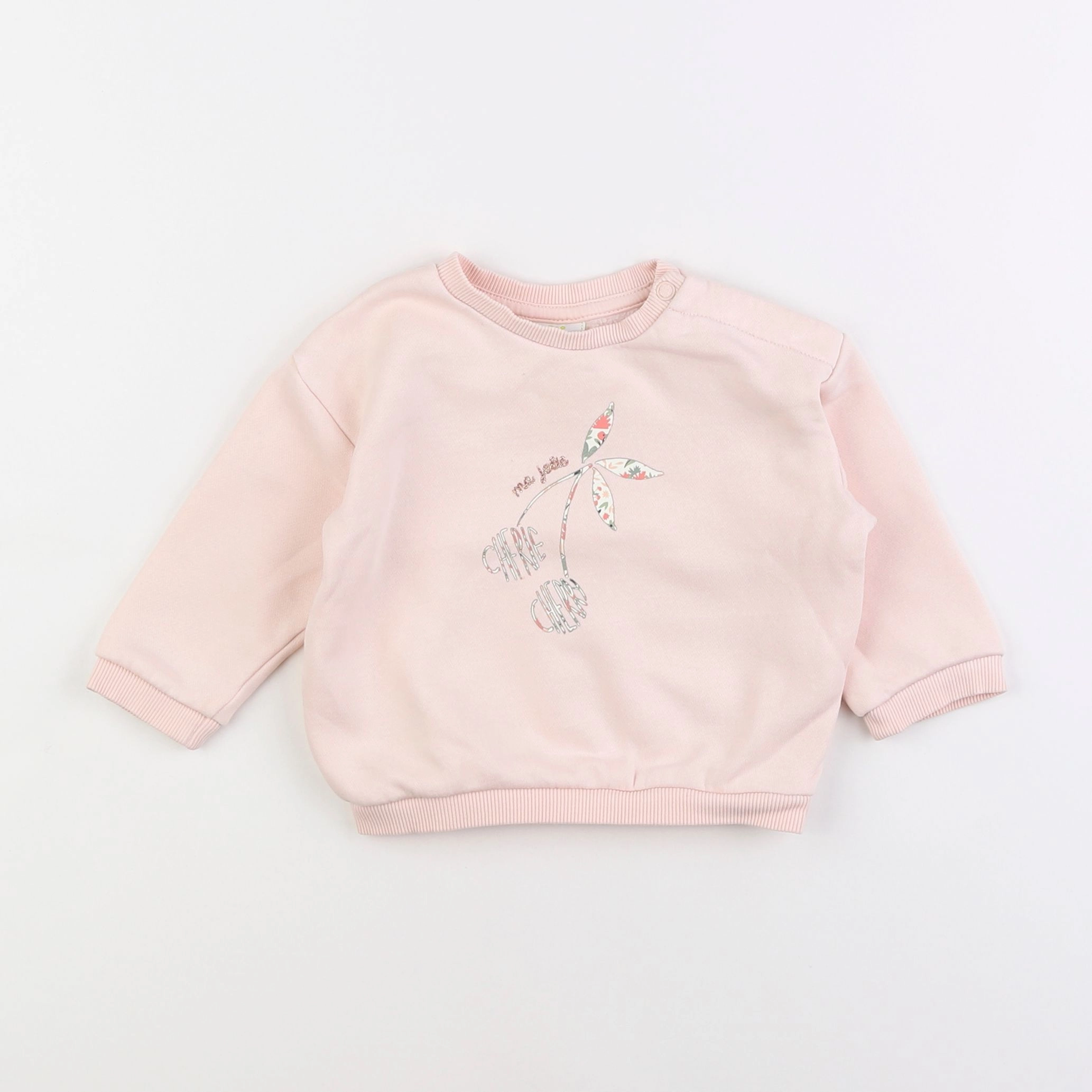Tape à l'oeil - sweat rose - 12 mois