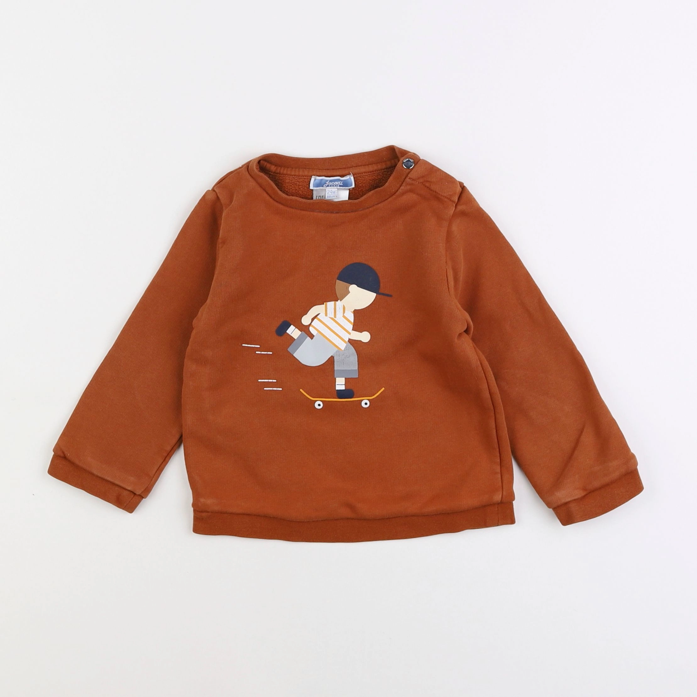 Jacadi - sweat marron - 2 ans