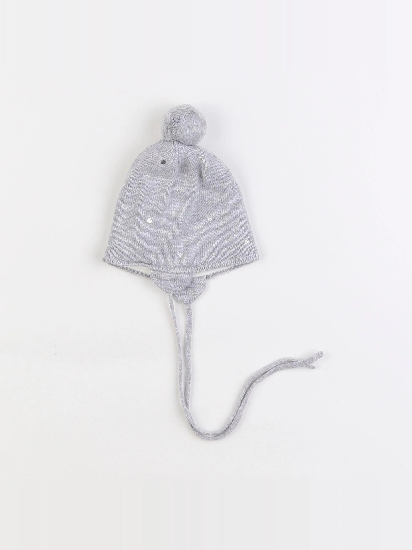 Jacadi - bonnet argent, gris - 1 mois
