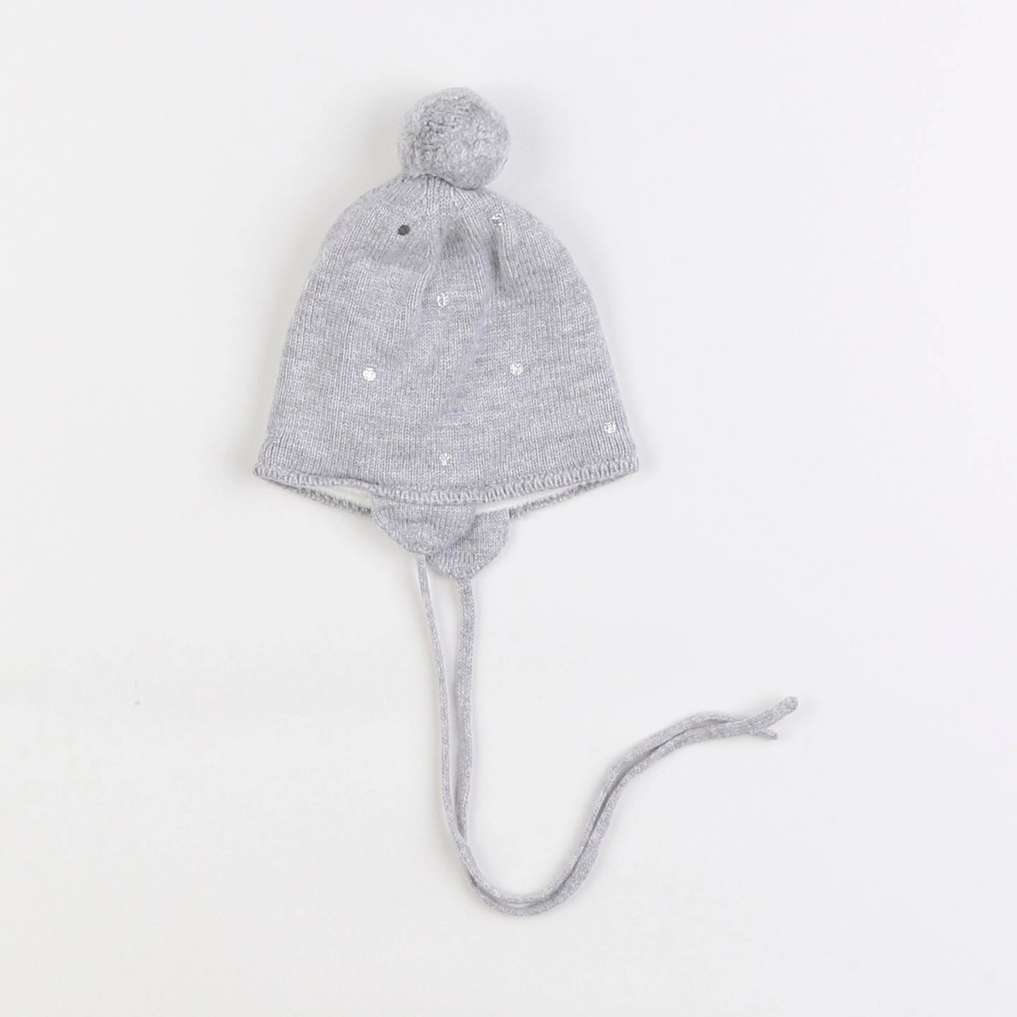 Jacadi - bonnet argent, gris - 1 mois