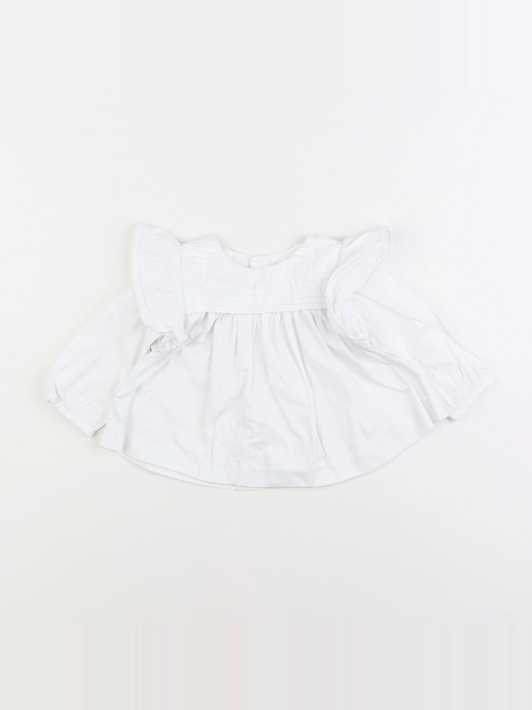 Jacadi - blouse blanc - 6 mois