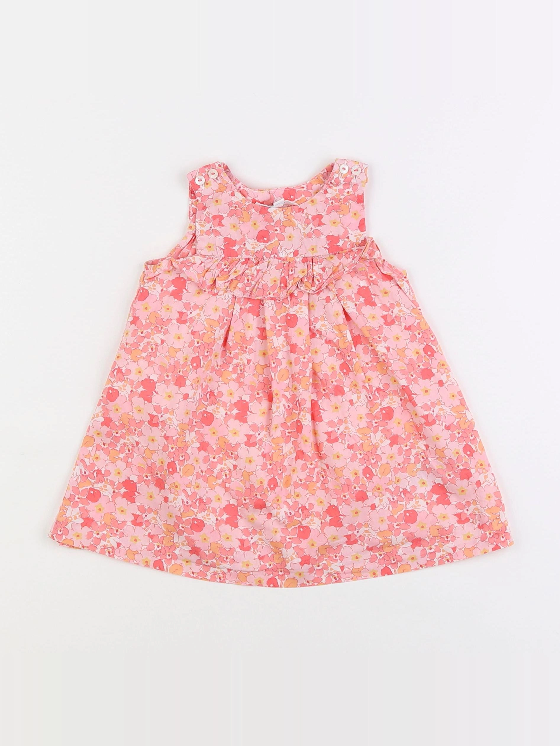 Jacadi - robe liberty rose - 6 mois