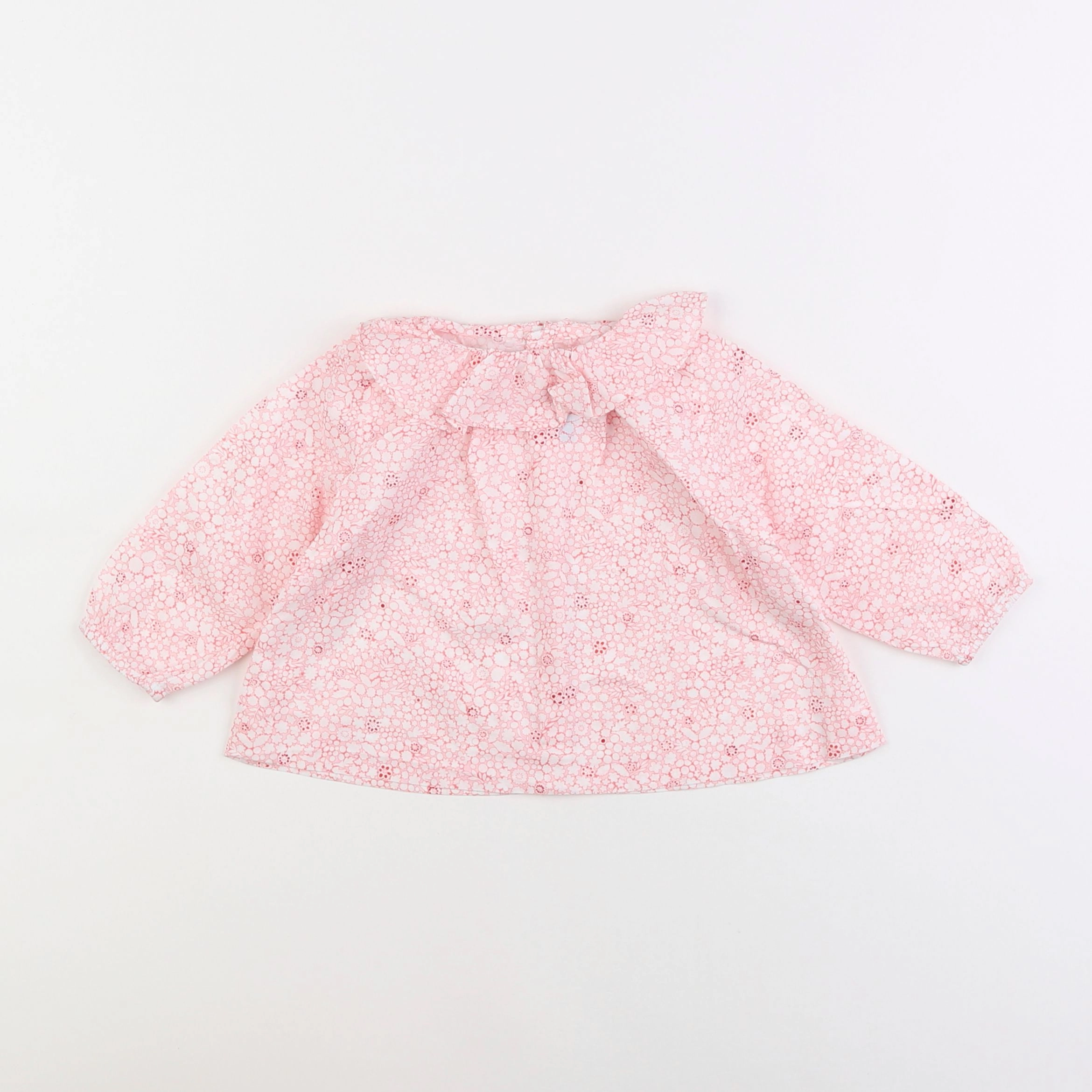 Jacadi - blouse liberty rose - 12 mois